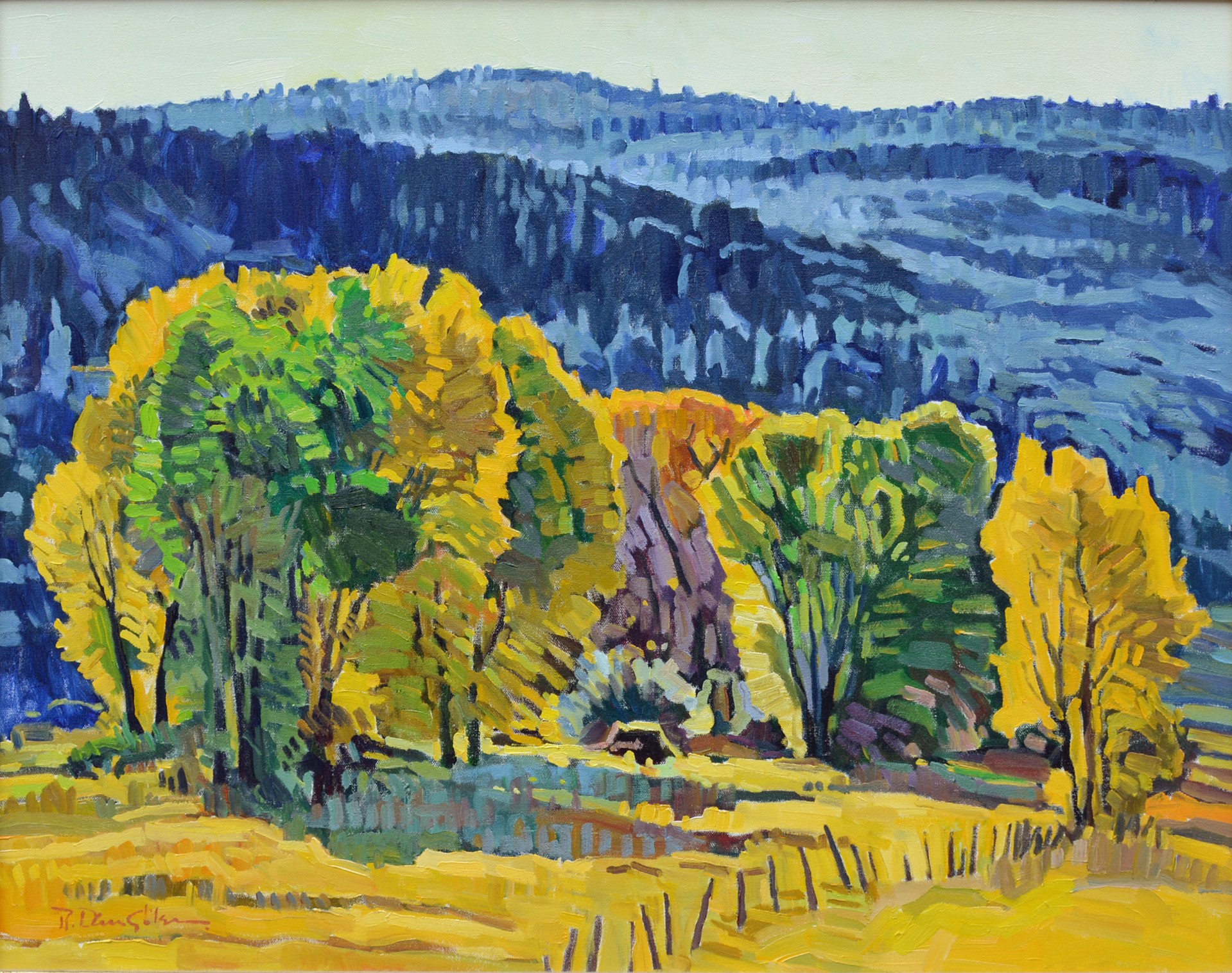 Costilla Valley by Robert Daughters (1929-2013)