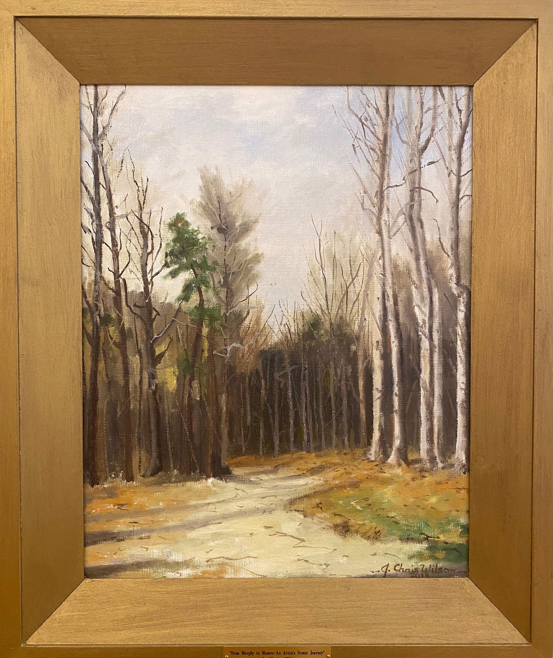 Camp Road, Near Statesville 21x25 750 by J. Chris Wilson