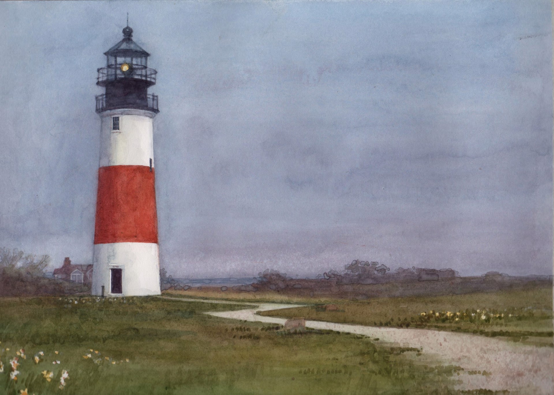 Nantucket Lighthouse by Deborah Chabrian