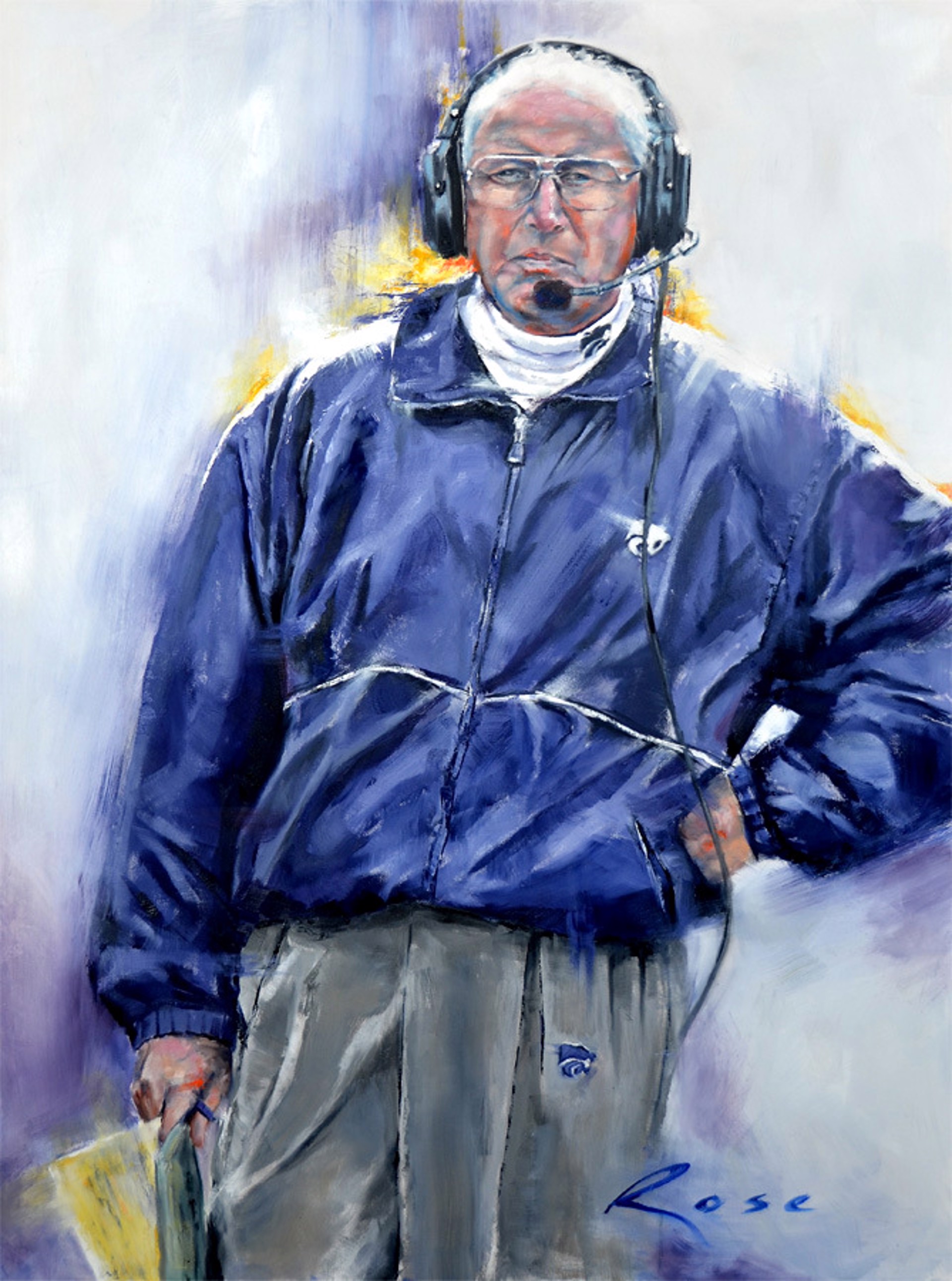 Coach Bill Snyder by William Rose Portraits