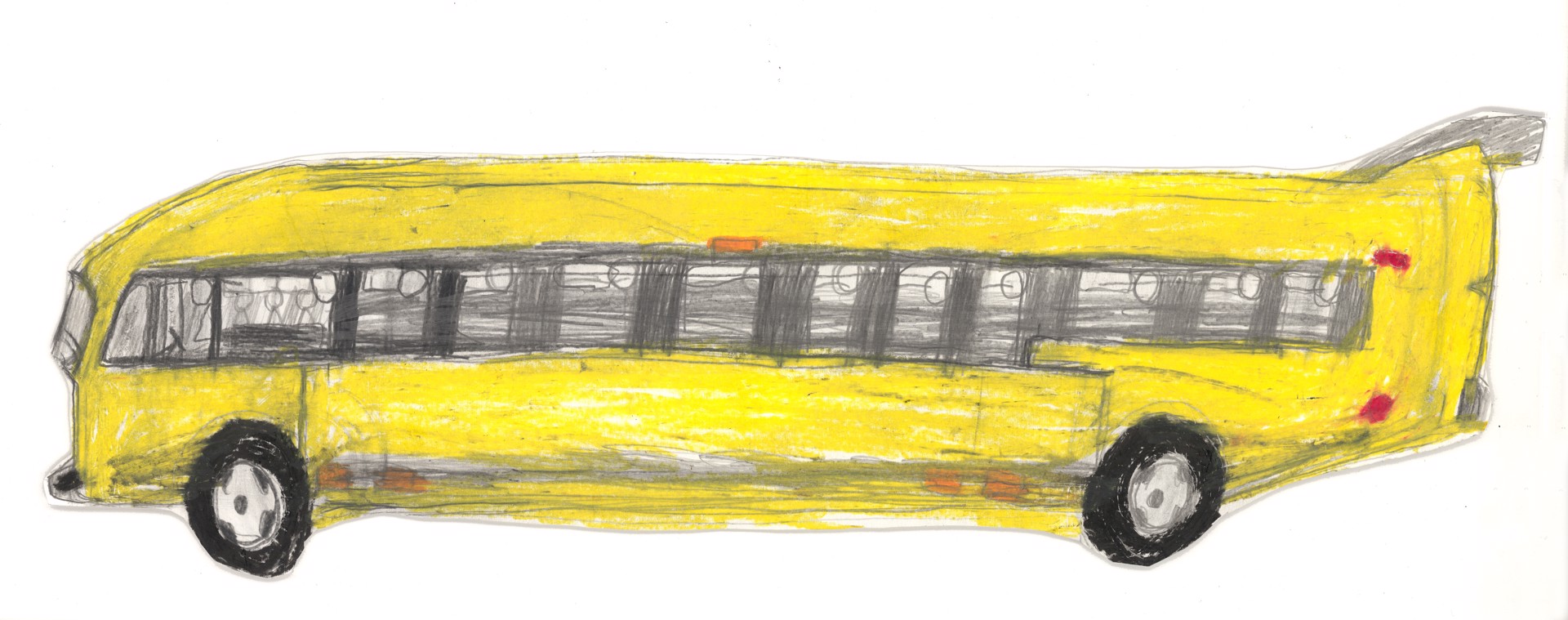 Yellow Bus Going to Green Street by Michael Haynes