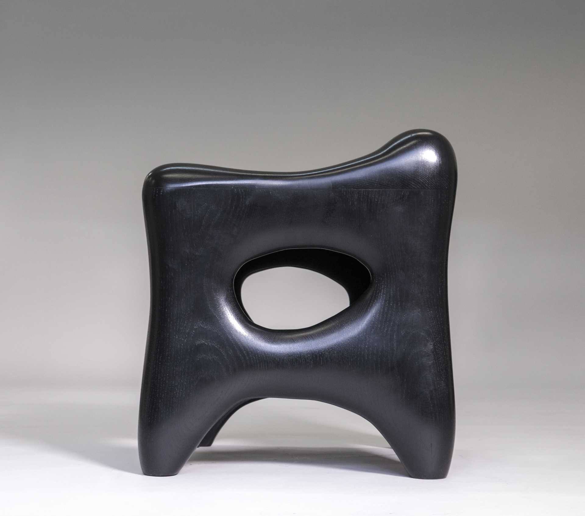 "Osselet" Large stool by Jacques Jarrige