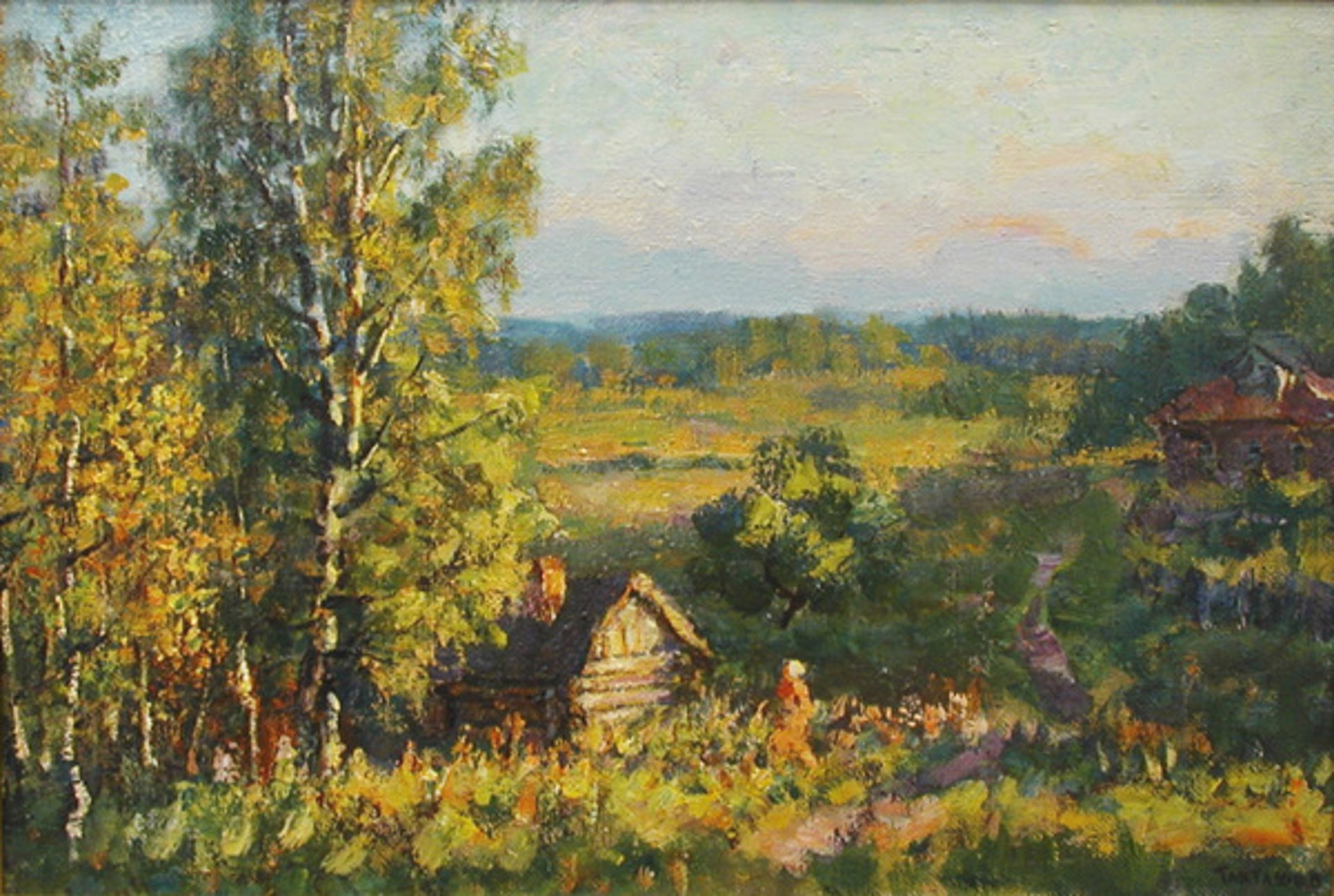 Landscape in the Country by Ismyatula Taktashov
