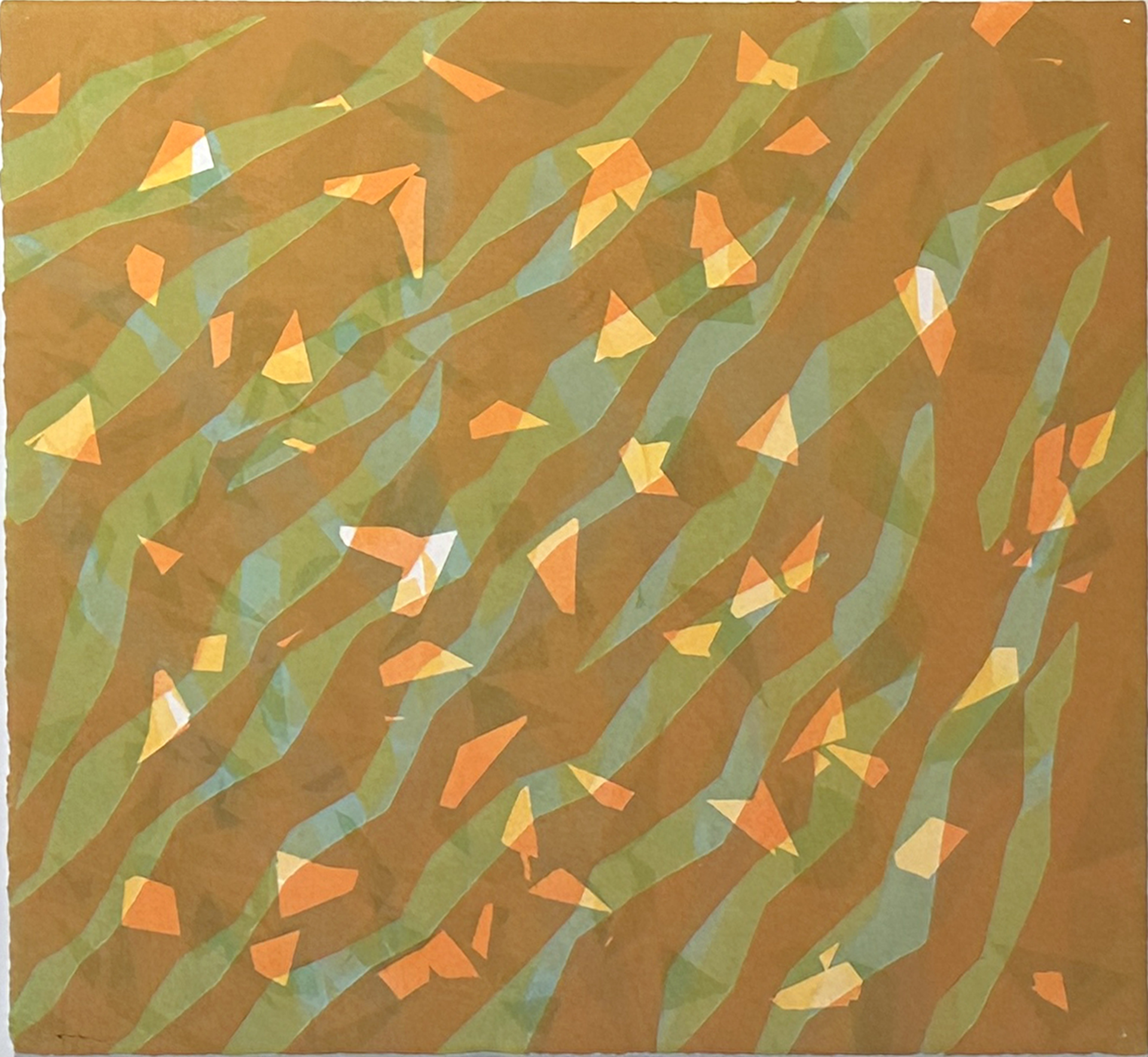 Orange / Green 3 by Susu Meyer Prints
