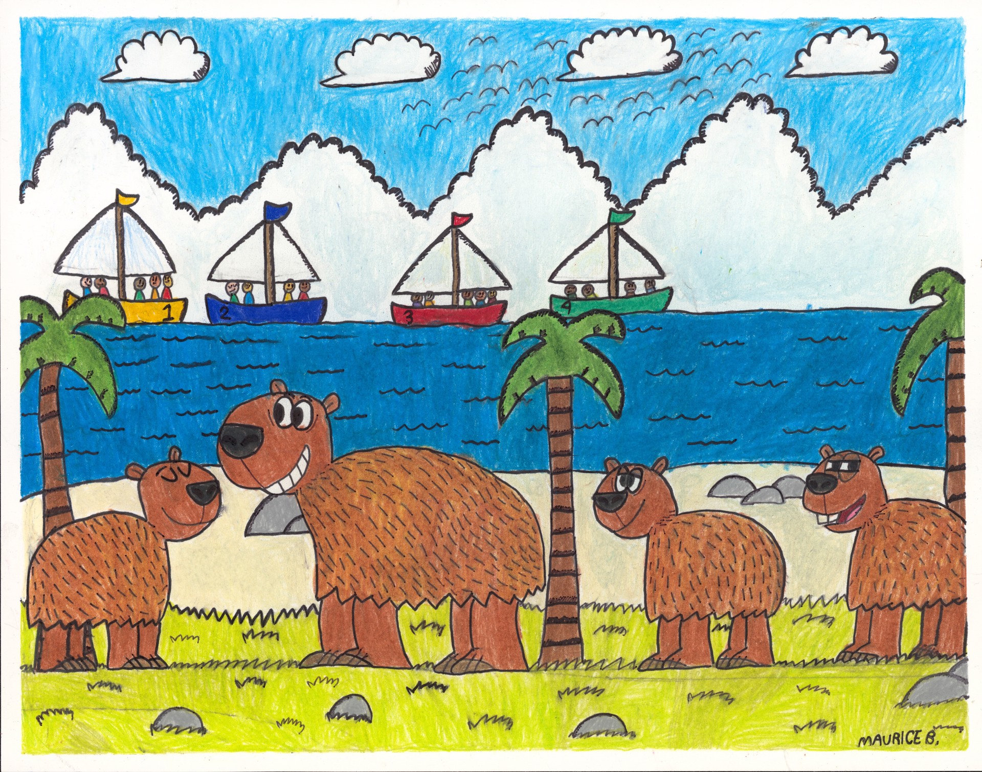 Capybara's Island by Maurice Barnes