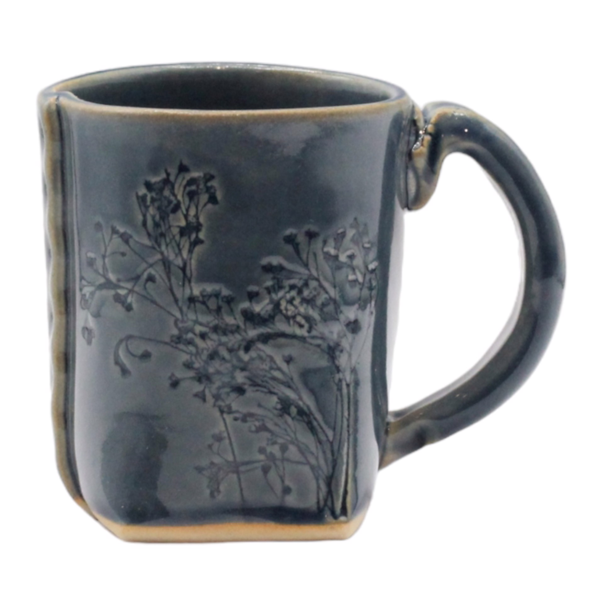 Blue Floral Mug by Colleen Deiss