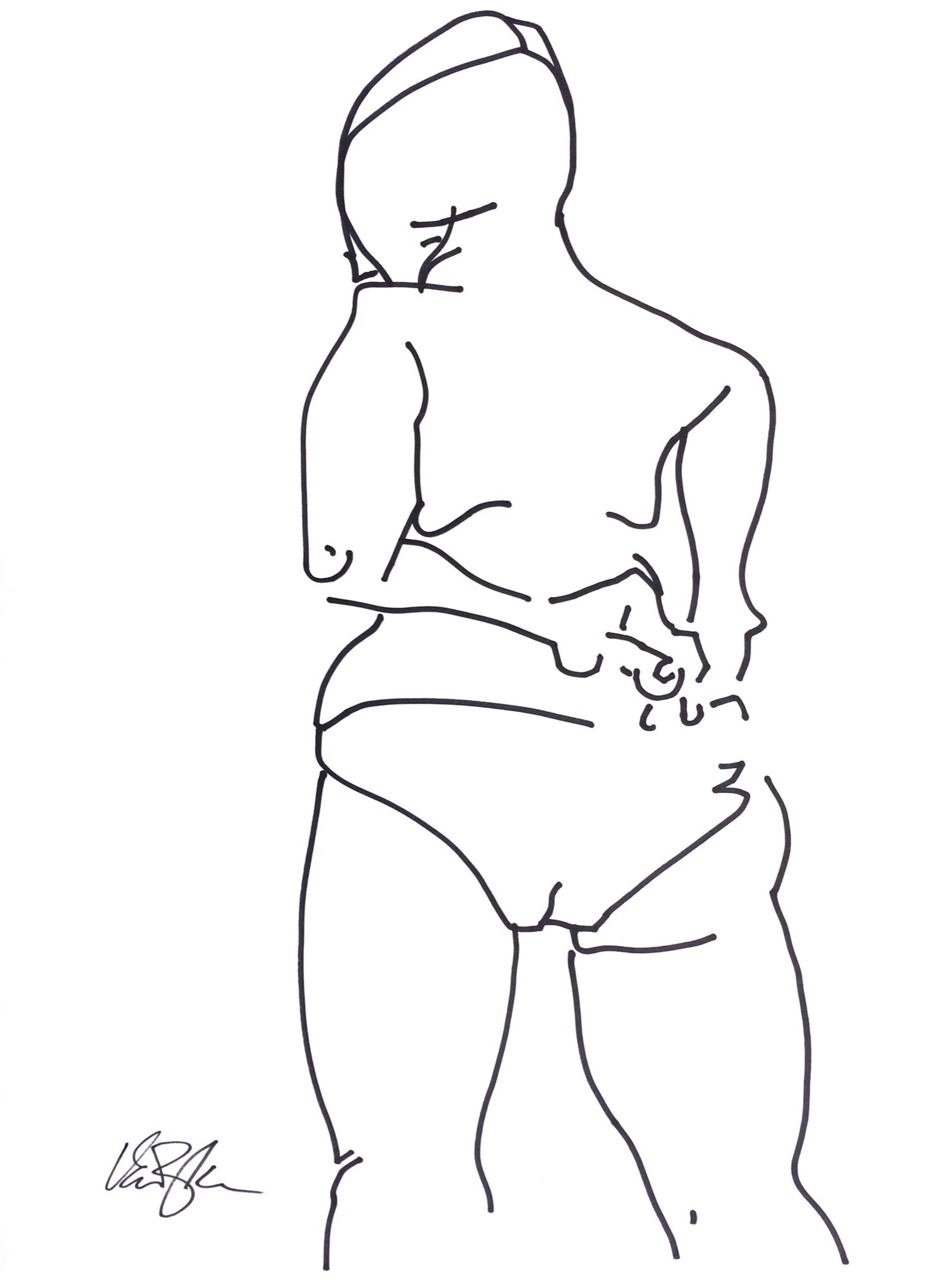 Back View of Nude by Rachael Van Dyke