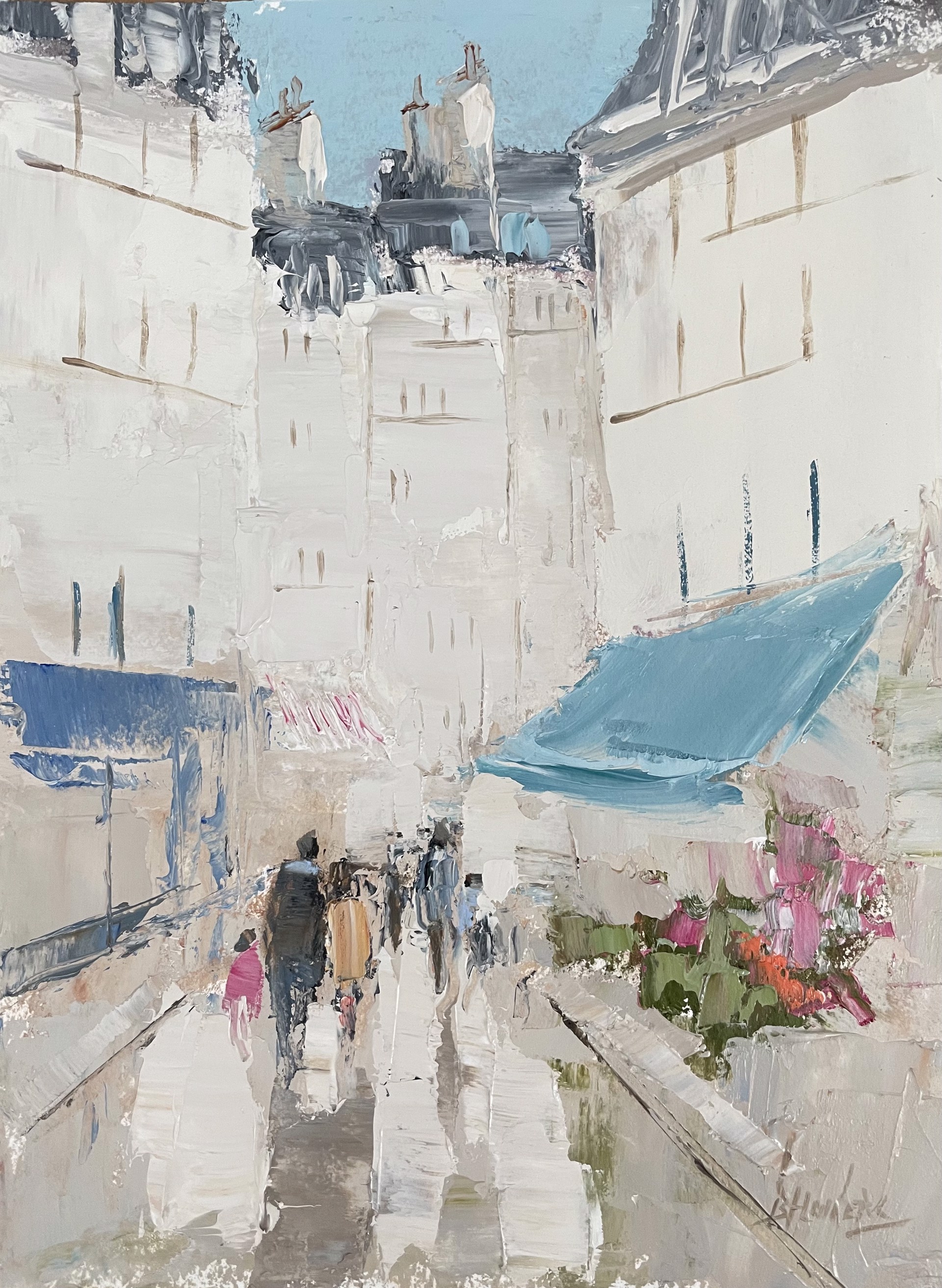 Paris Side Street by Barbara Flowers
