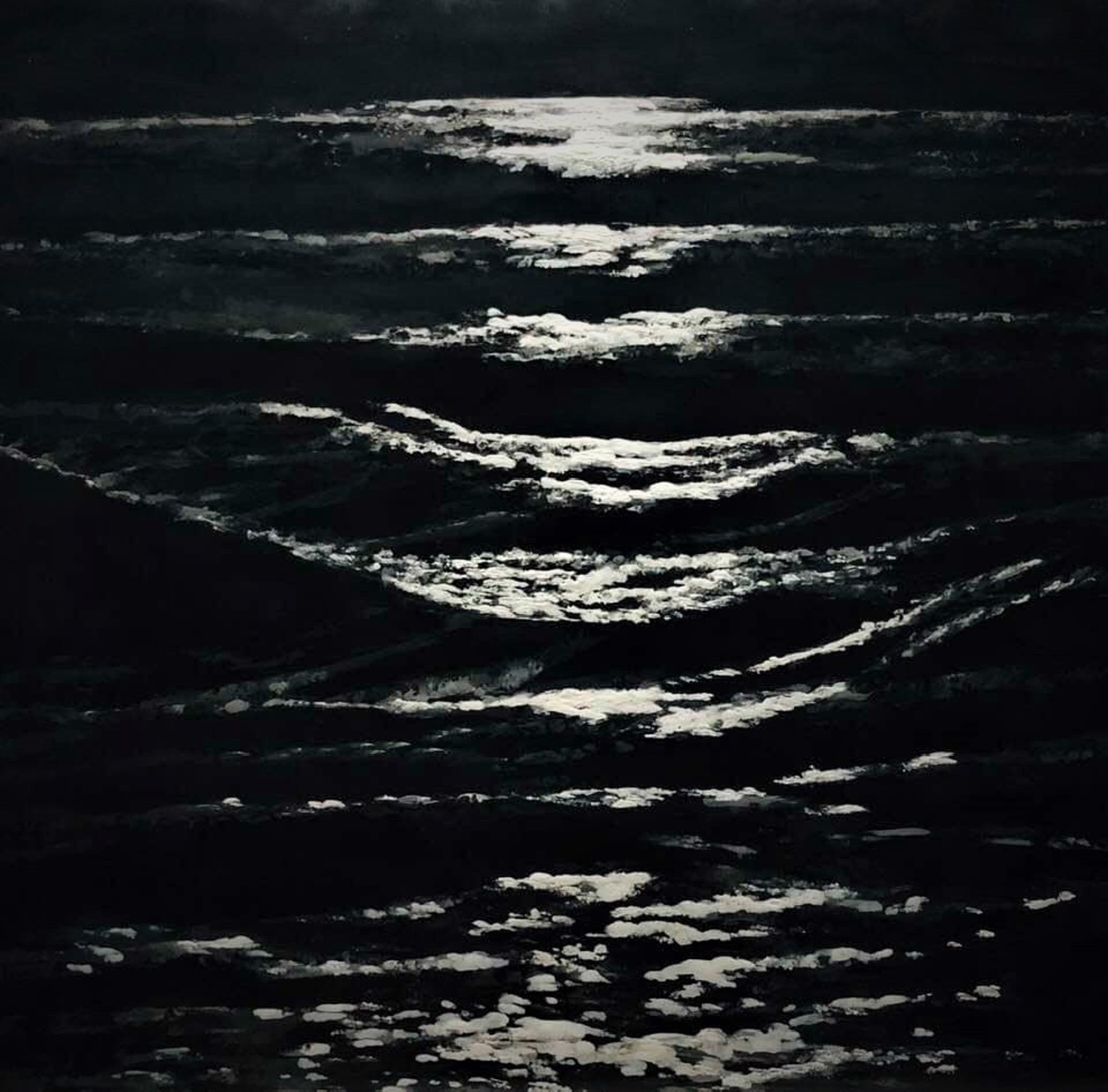 Moonlight Reflection and Waves by Bob Fesser