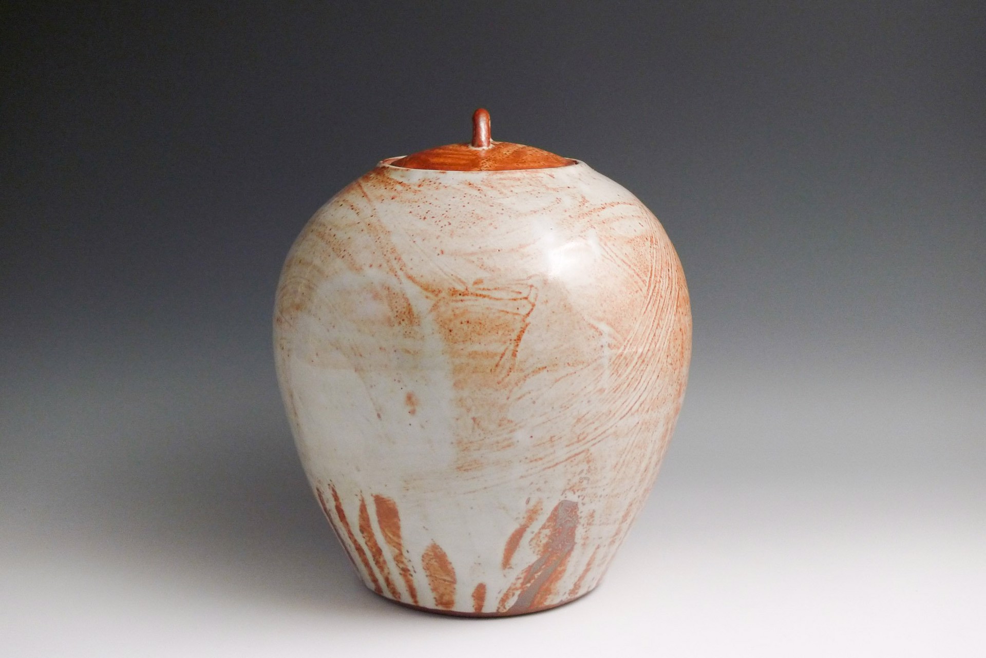 Jar with Shino Glaze by Rick Hintze