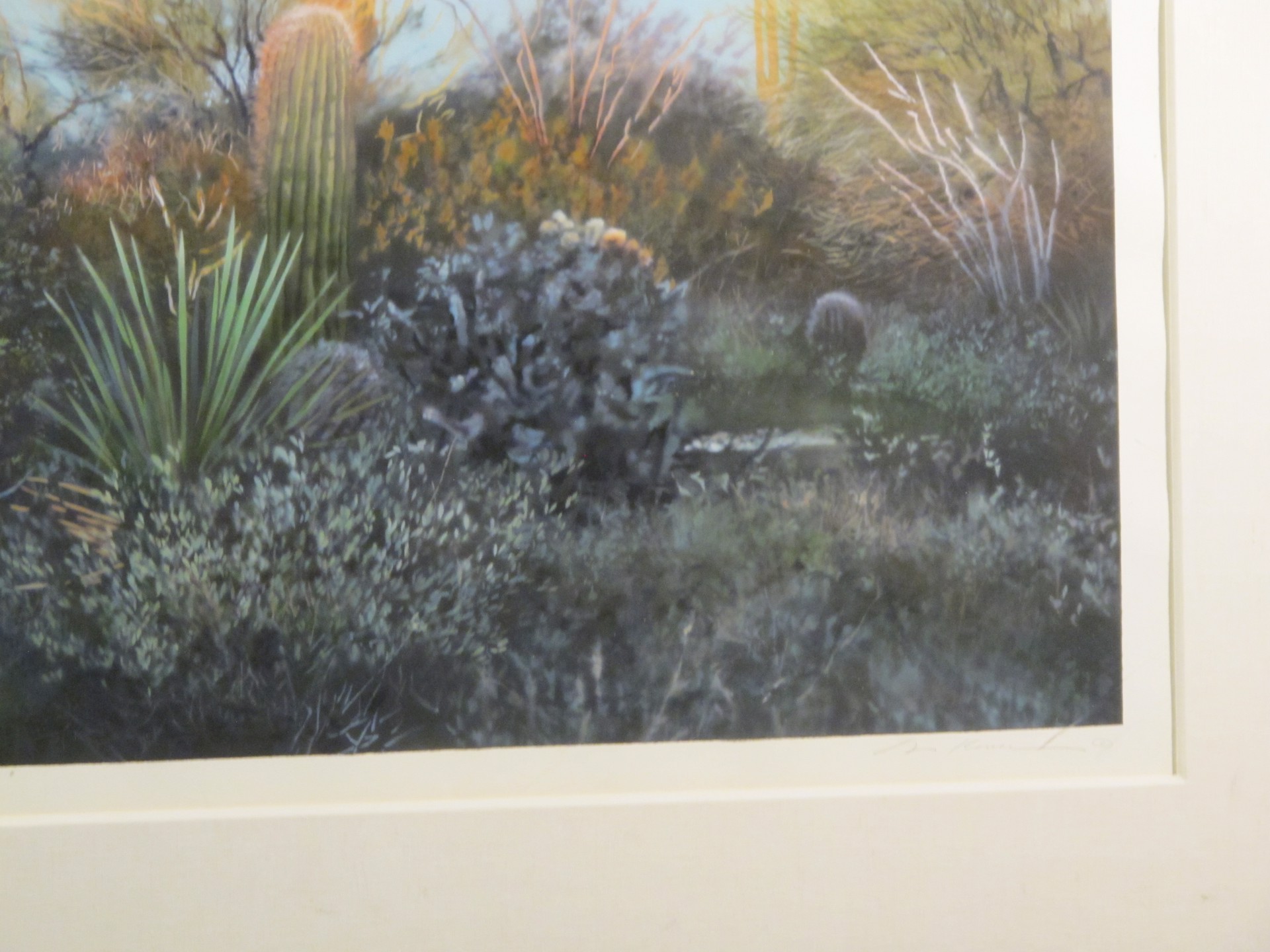 Sunset Sentinels-Part of Sonoran Watercolor Series by David T Kessler