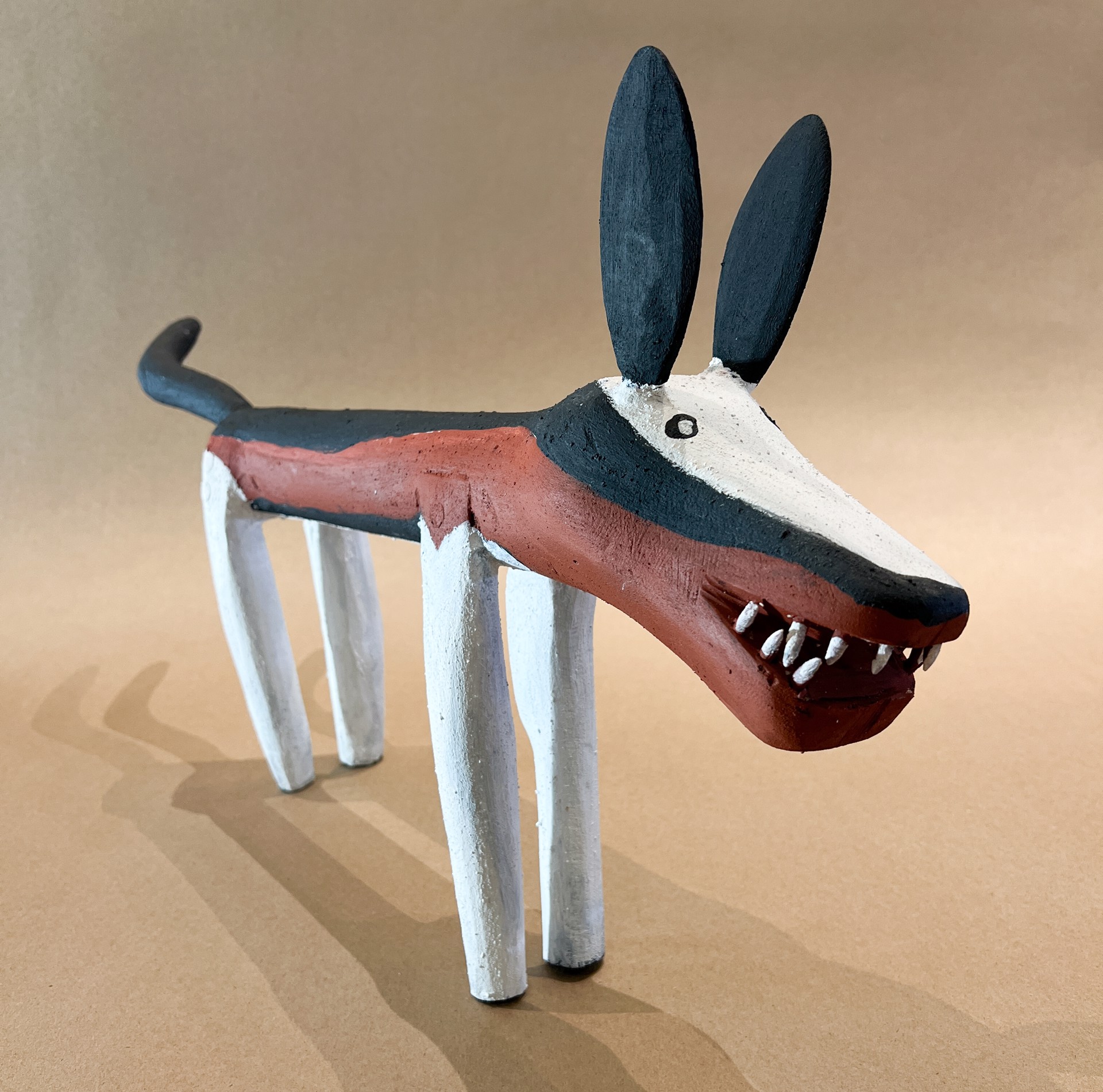 Bevan Namponan 'Ku' (Dog)' by Wik and Kugu Art Centre
