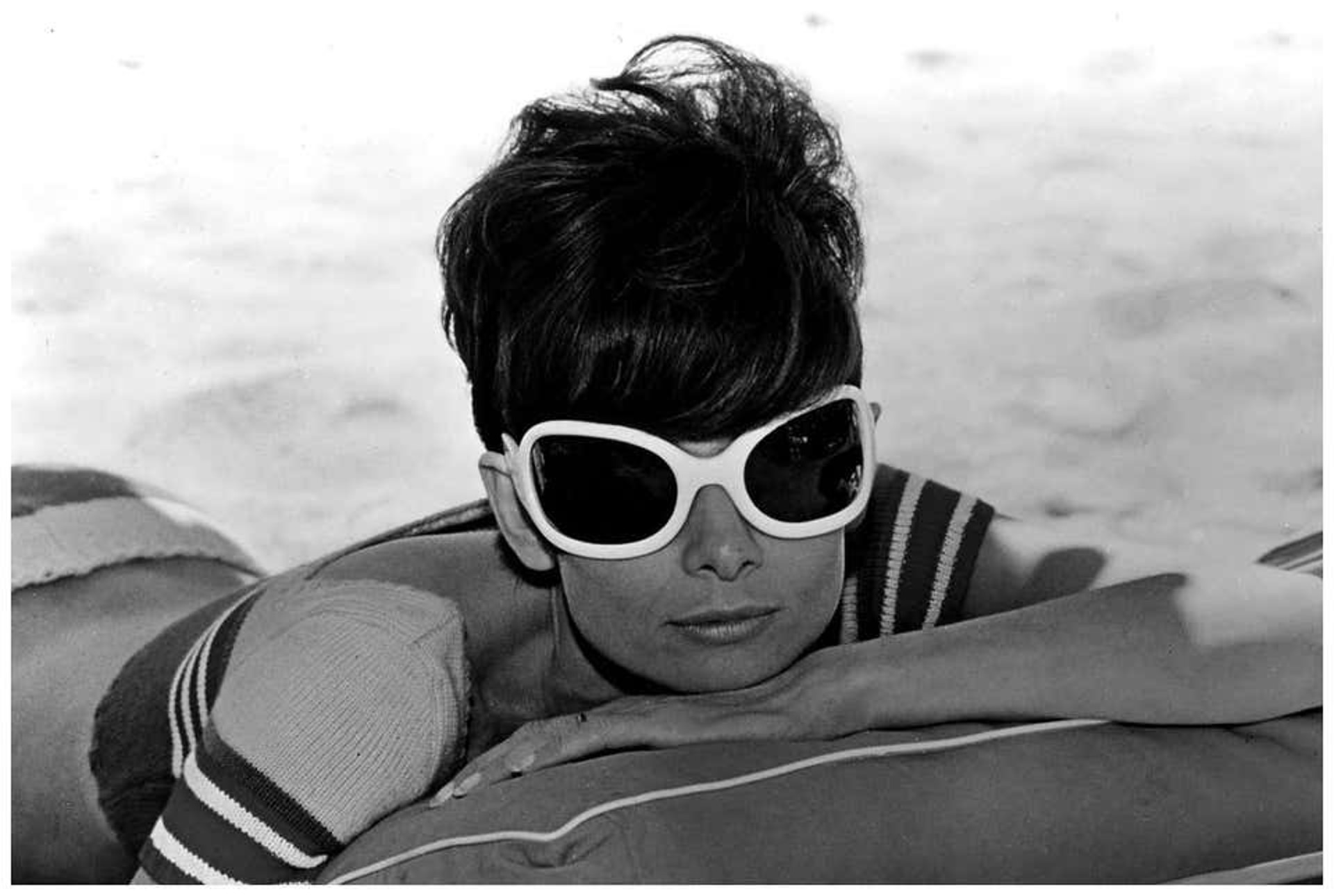 Audrey Hepburn Relaxing, St Tropez by Terry O'Neill