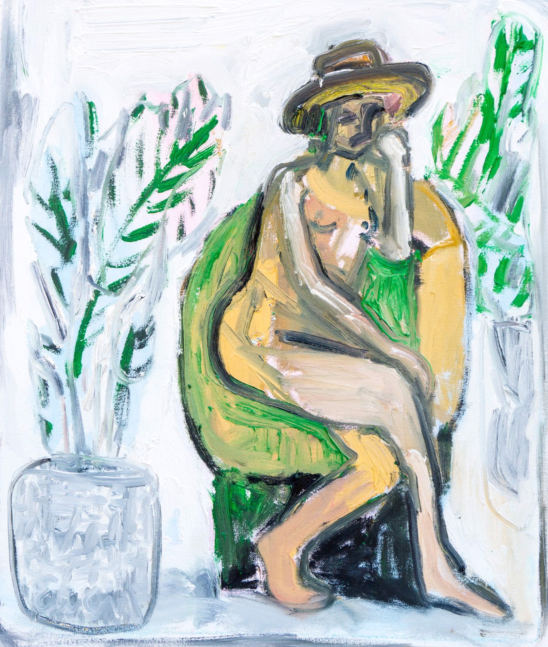 Nude in Hat by Anne-Louise Ewen
