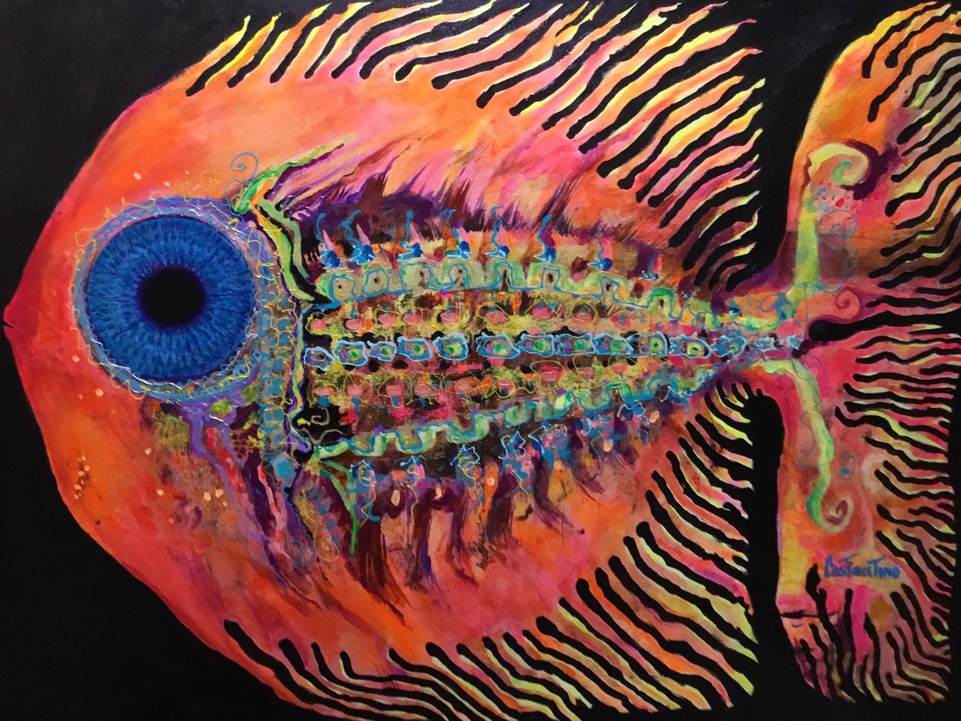 Penelope, A Lahaina Fish by Augustine Costantino
