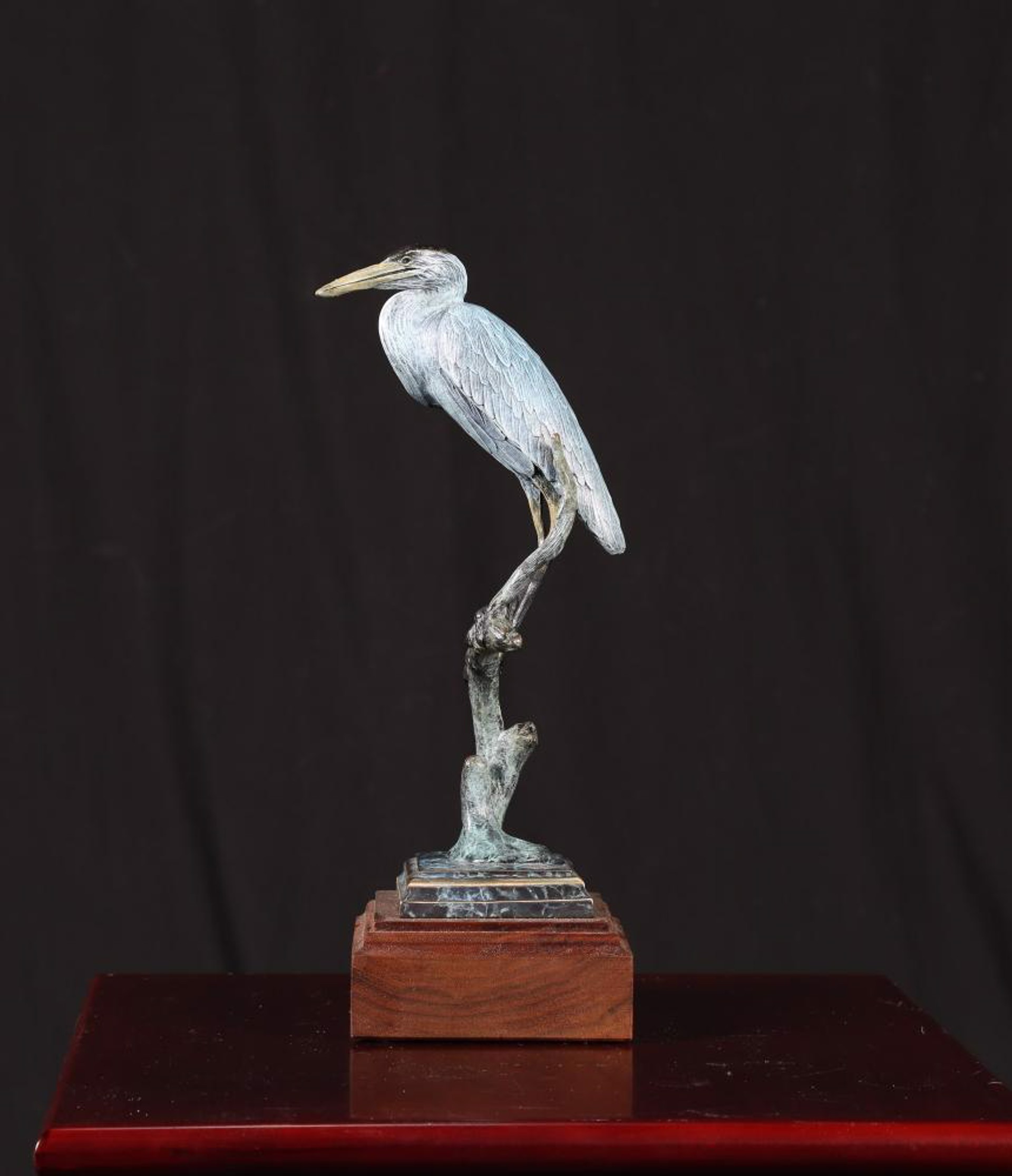 Great Blue Heron Sitting by Geoffrey C. Smith