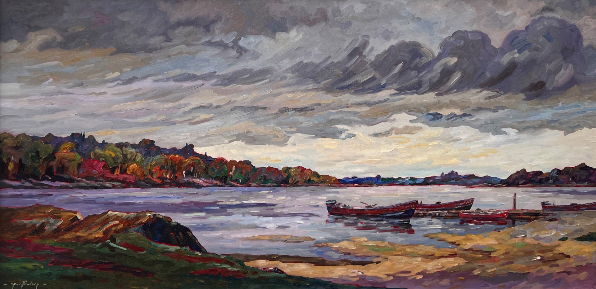 Lakeshore Scene by George Buytendorp (1923-2014)