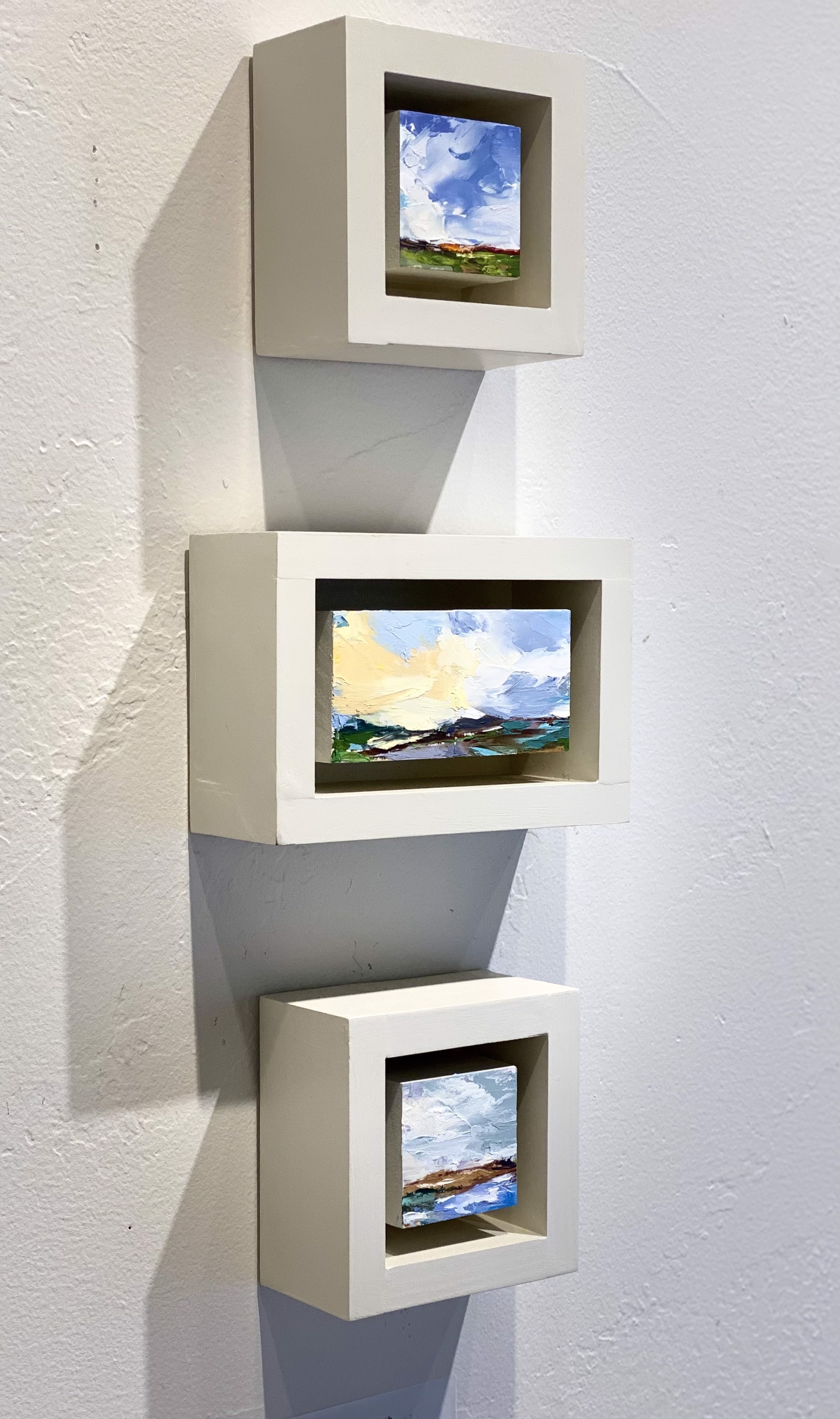 Four Seasons Block [4TD19] Framed 5 x 7.5 ins by Scott French