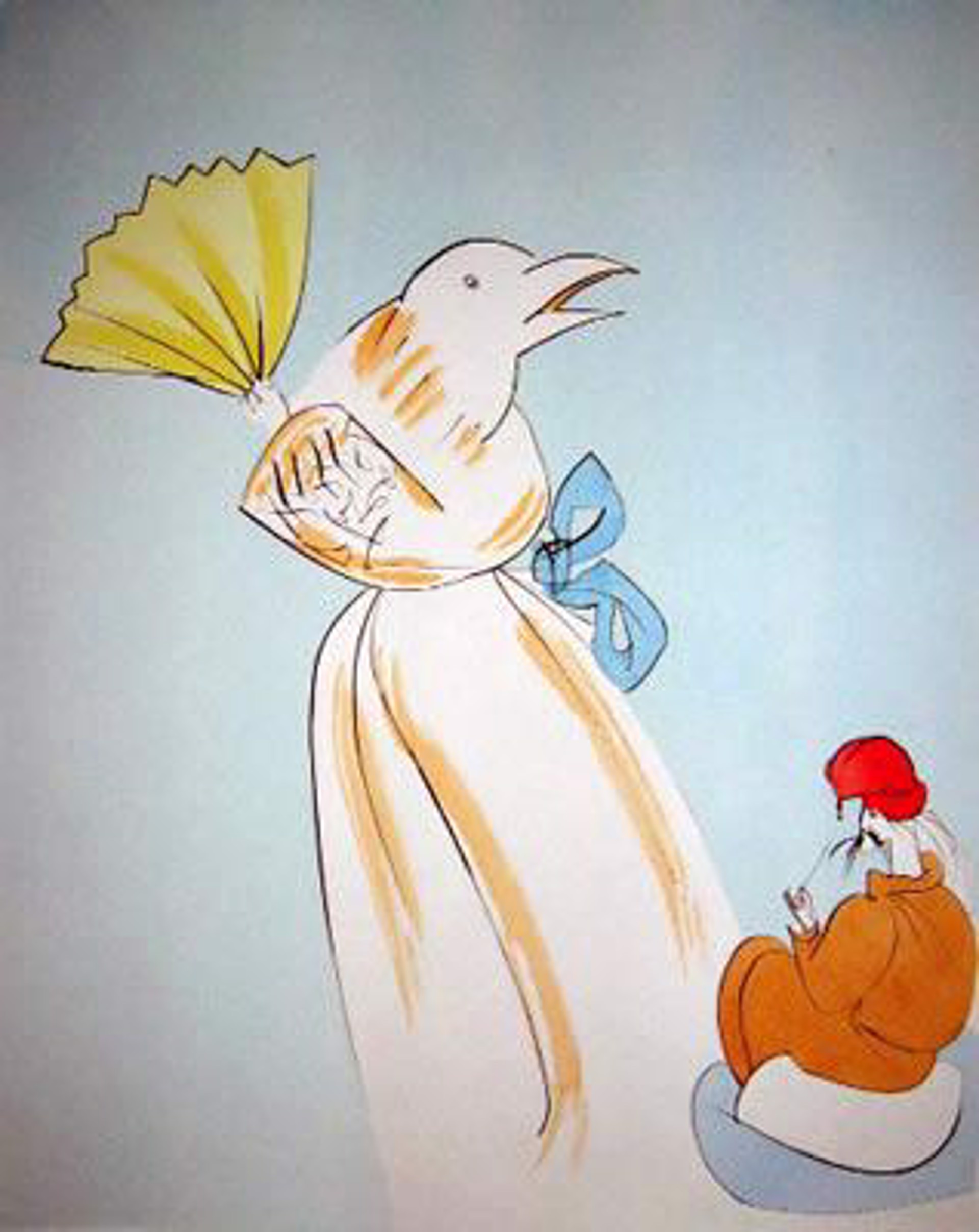 The Tongue Cut Sparrow (Japanese Fairy Tales, suite of 10) by Salvador Dali
