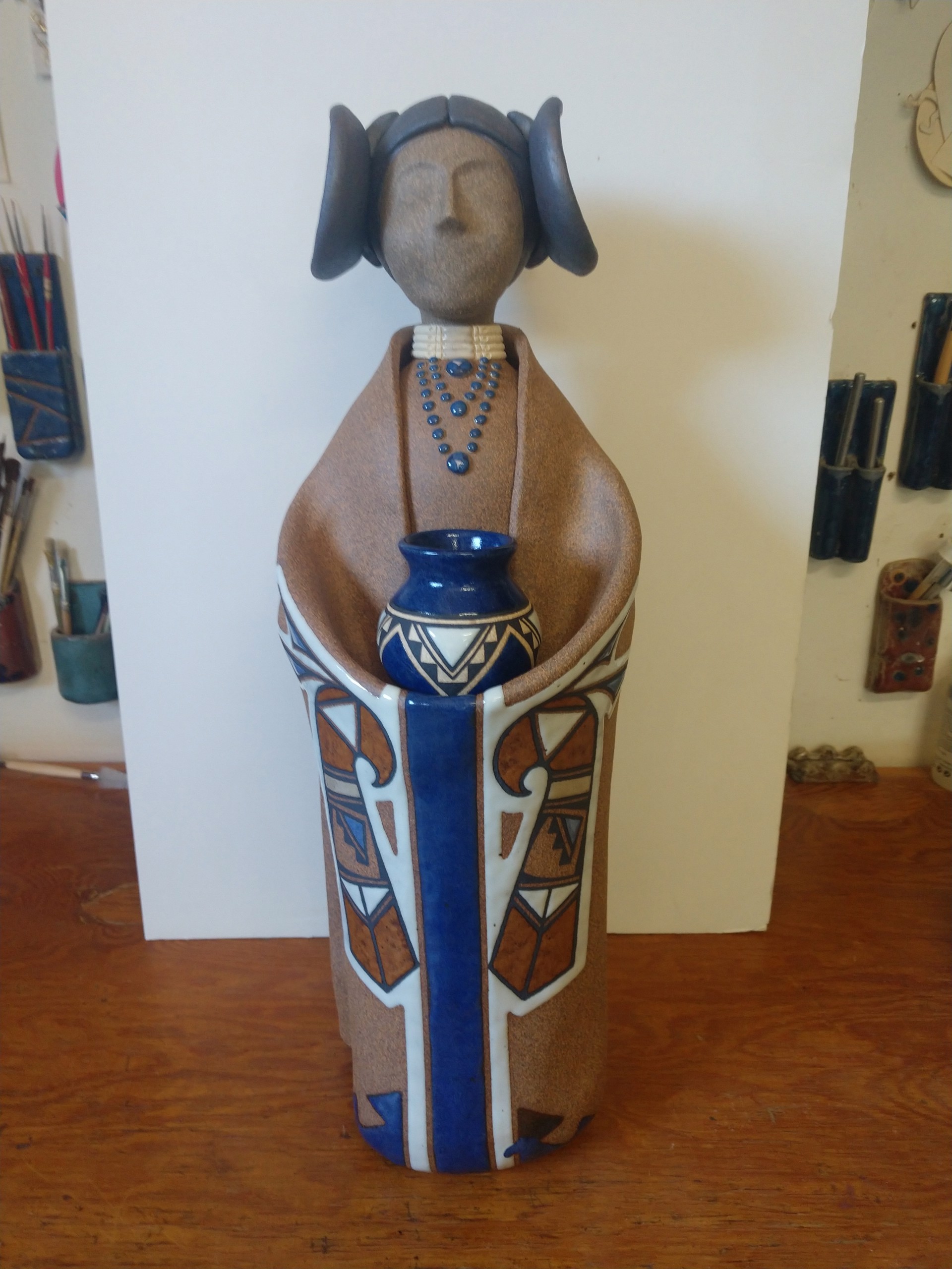 Garcia Commission ~ Hopi Maiden Fountain ~ Rainbird Design ~ Undefined Face by Terry Slonaker