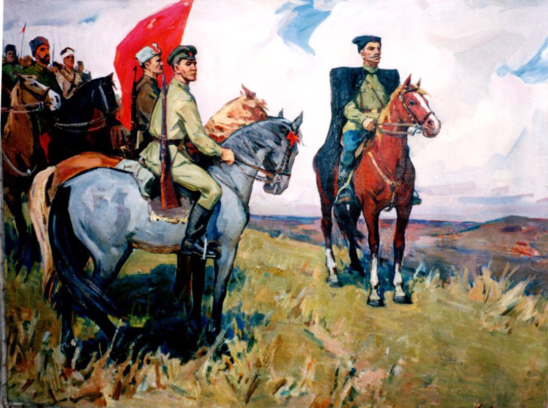 Civil War Commander Chapev by Nikolai Sologubov