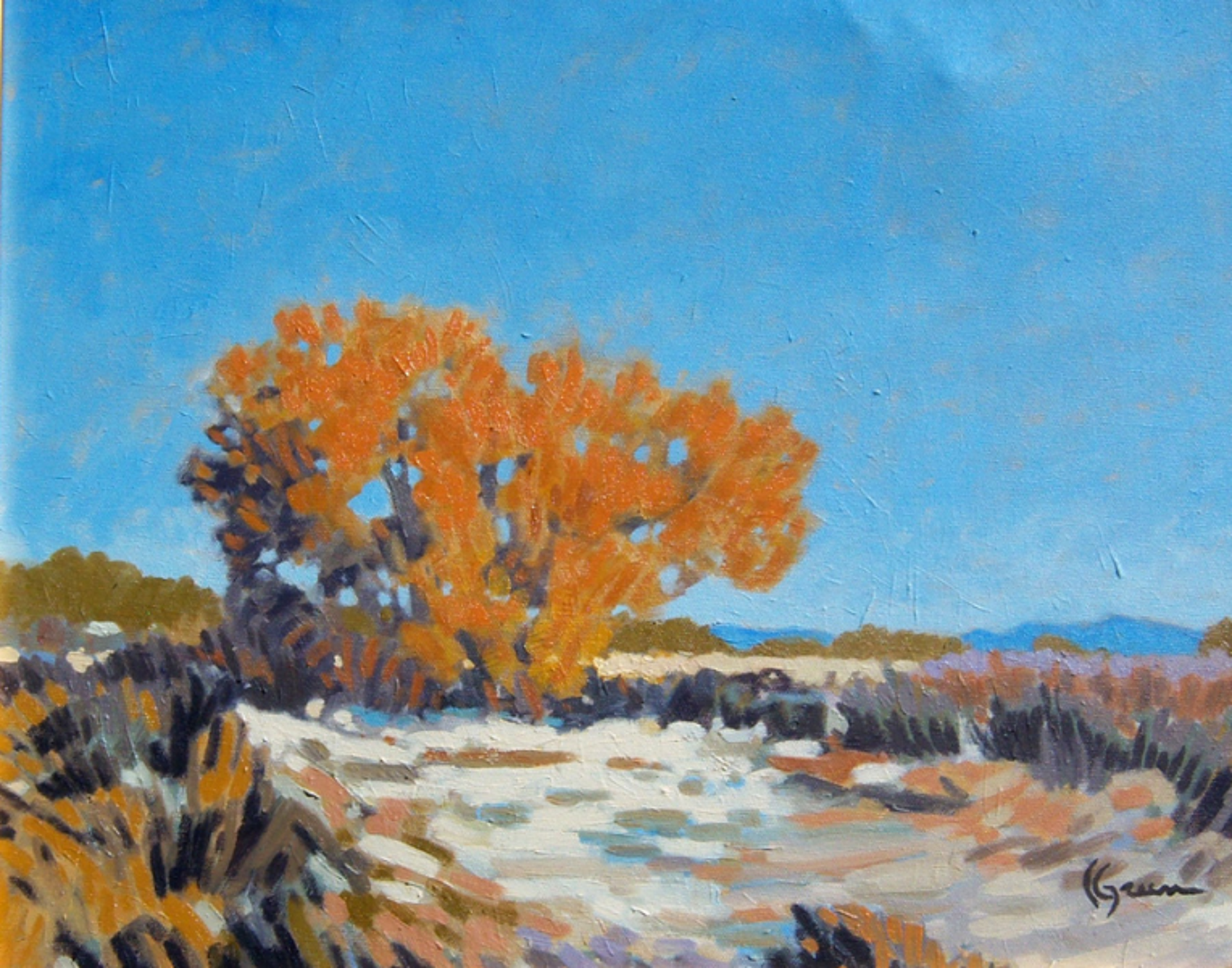 Autumn Canyon Scene by Kenneth Green