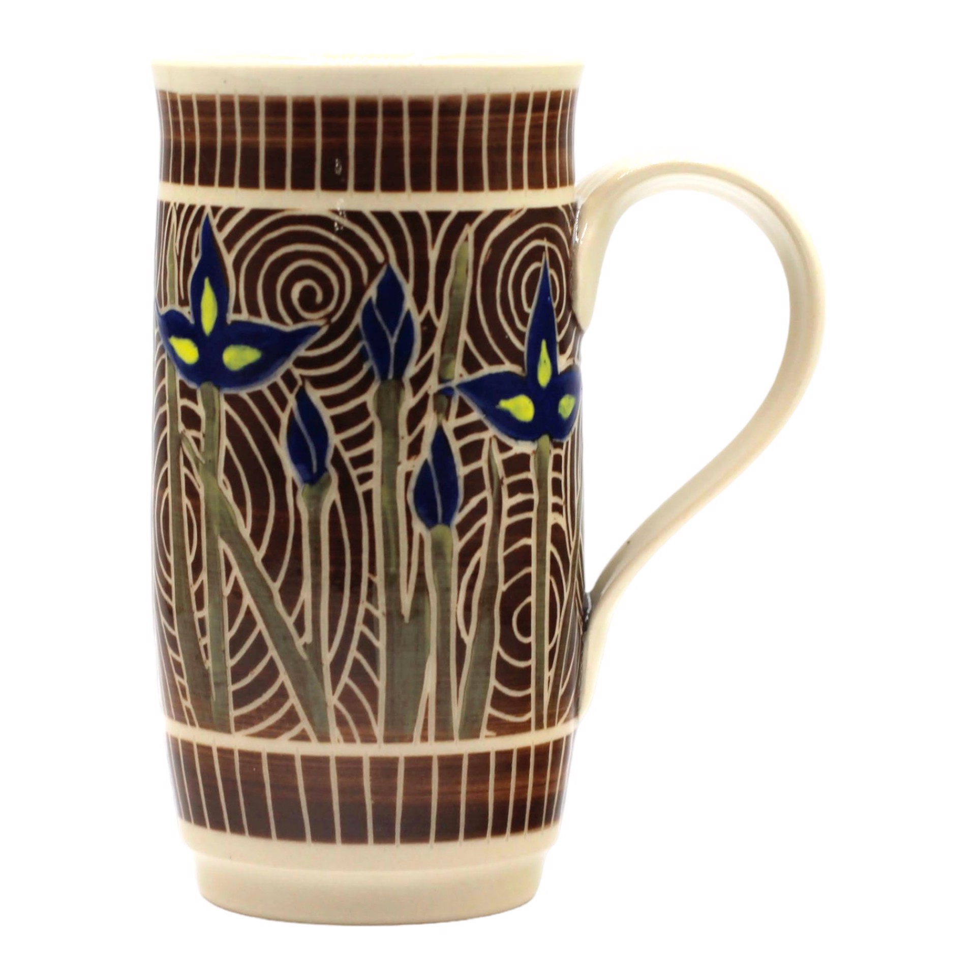 Tall Iris Mug by Kelly Price