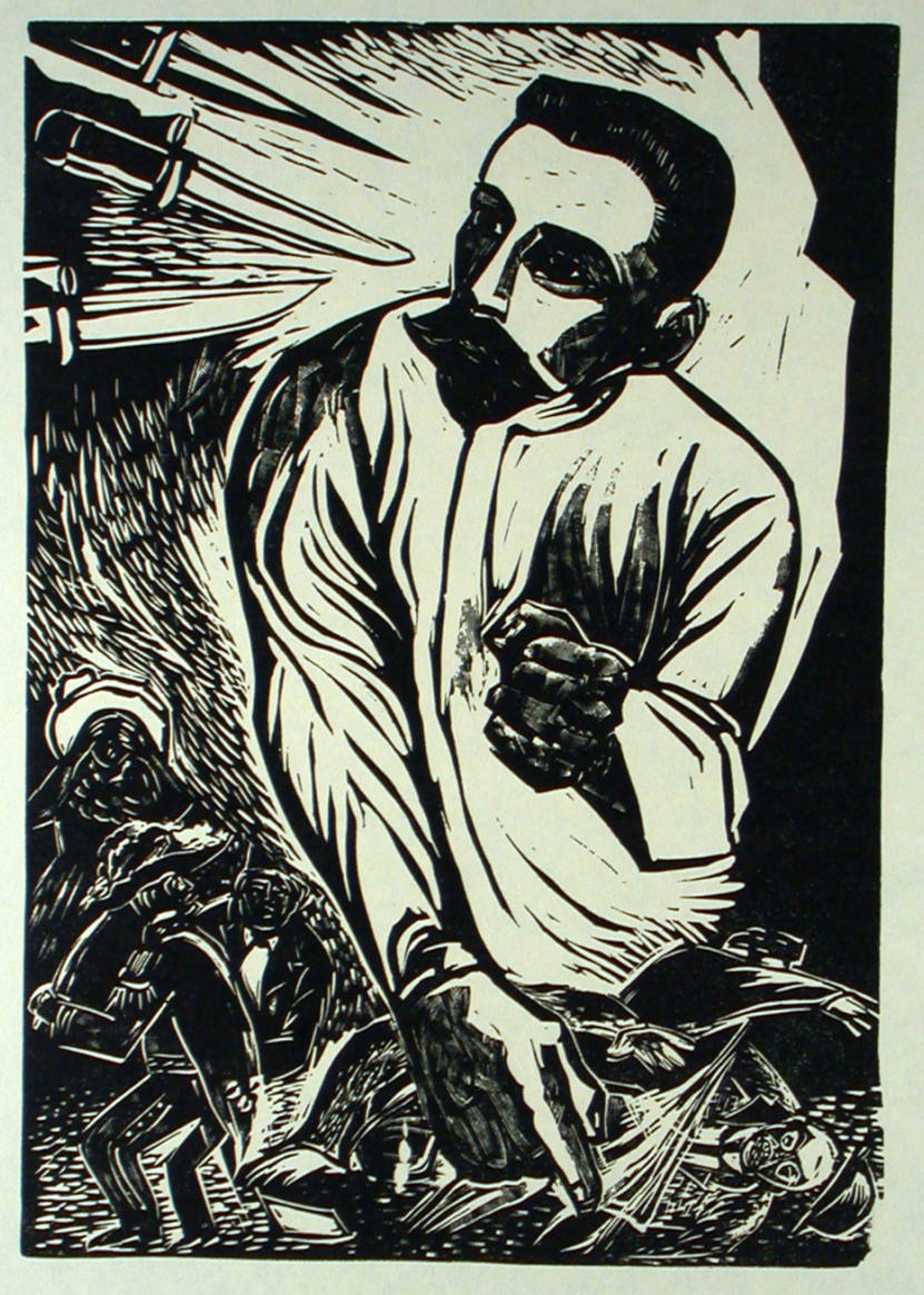 El Senador Belisario Domínguez Protesta Contra el Cuartelazo. 1913. by Ignacio Aguirre