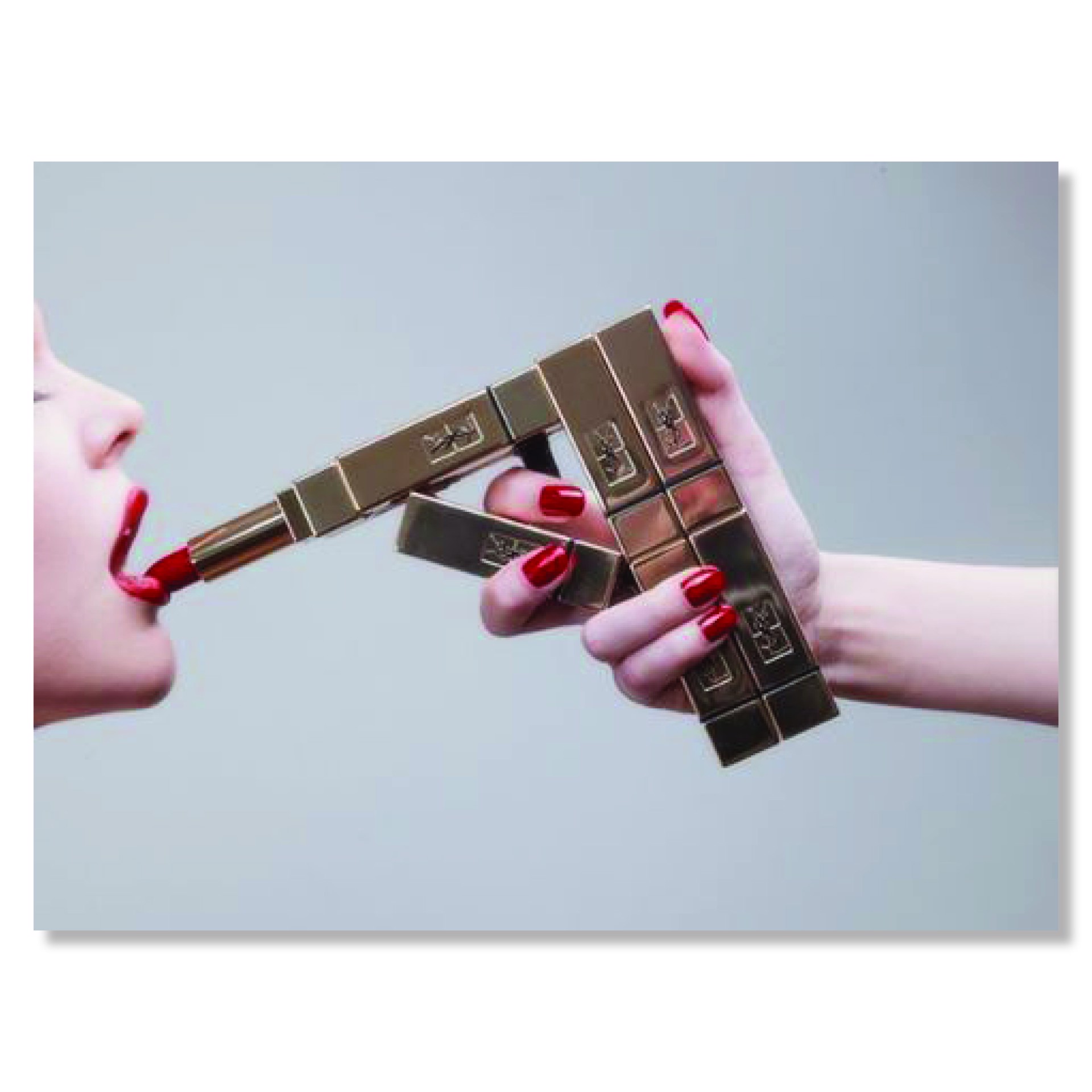YSL Lipstick Gun by Tyler Shields