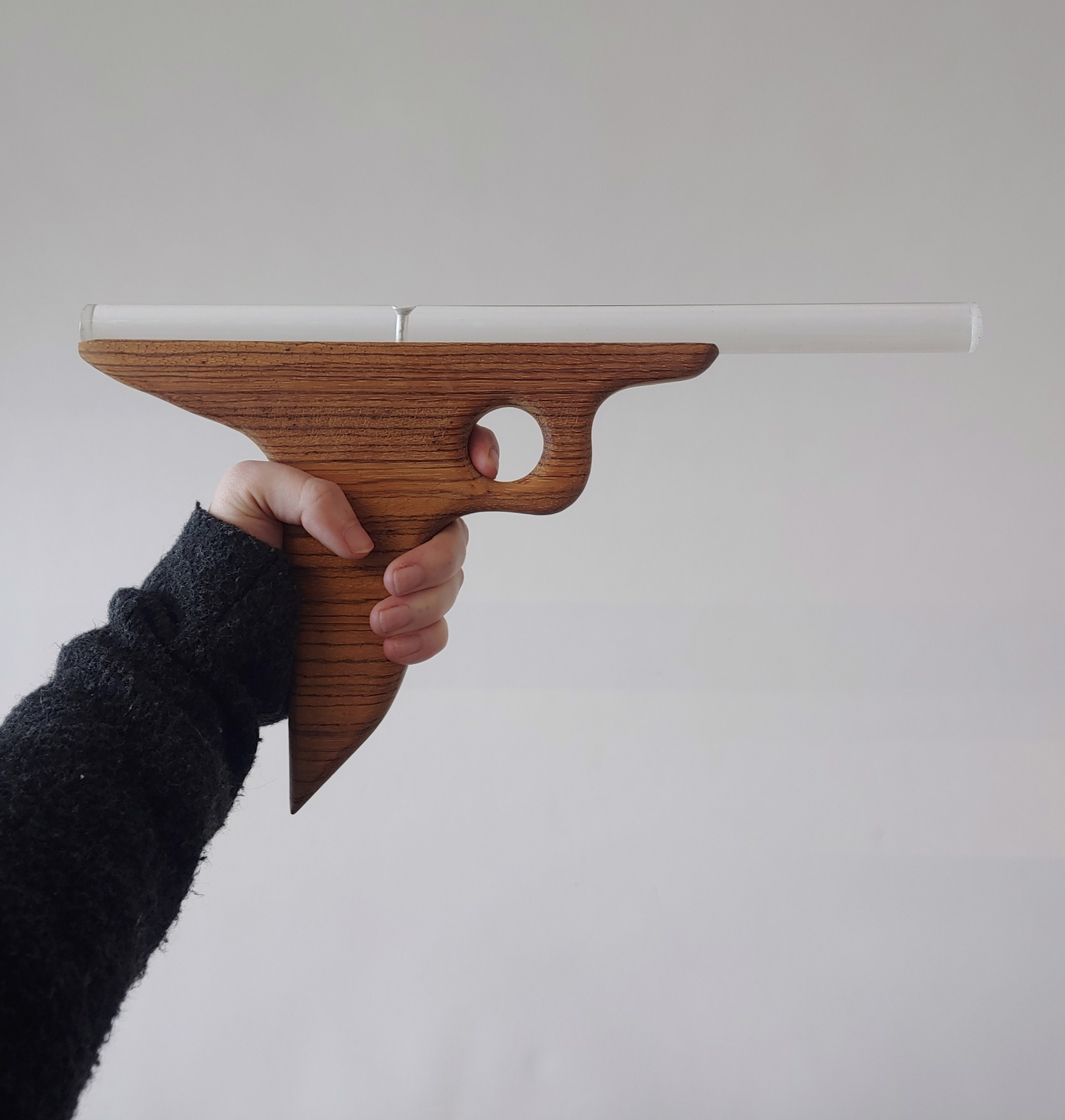 Wooden Luger #1 - Wood/Plastic Sculpture by David Amdur
