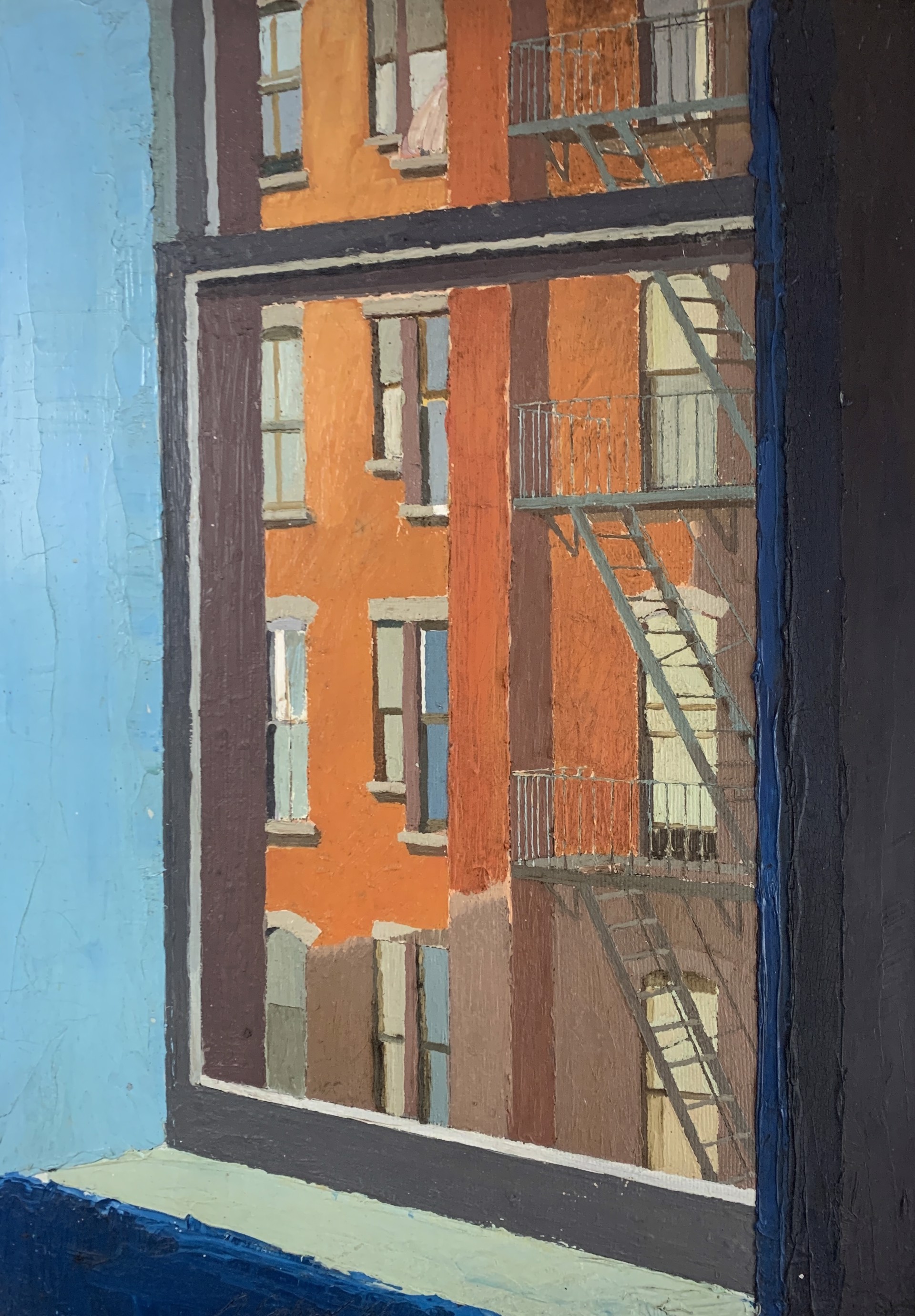 View from Window, 623 E. 9th St., NY by Arthur Cohen