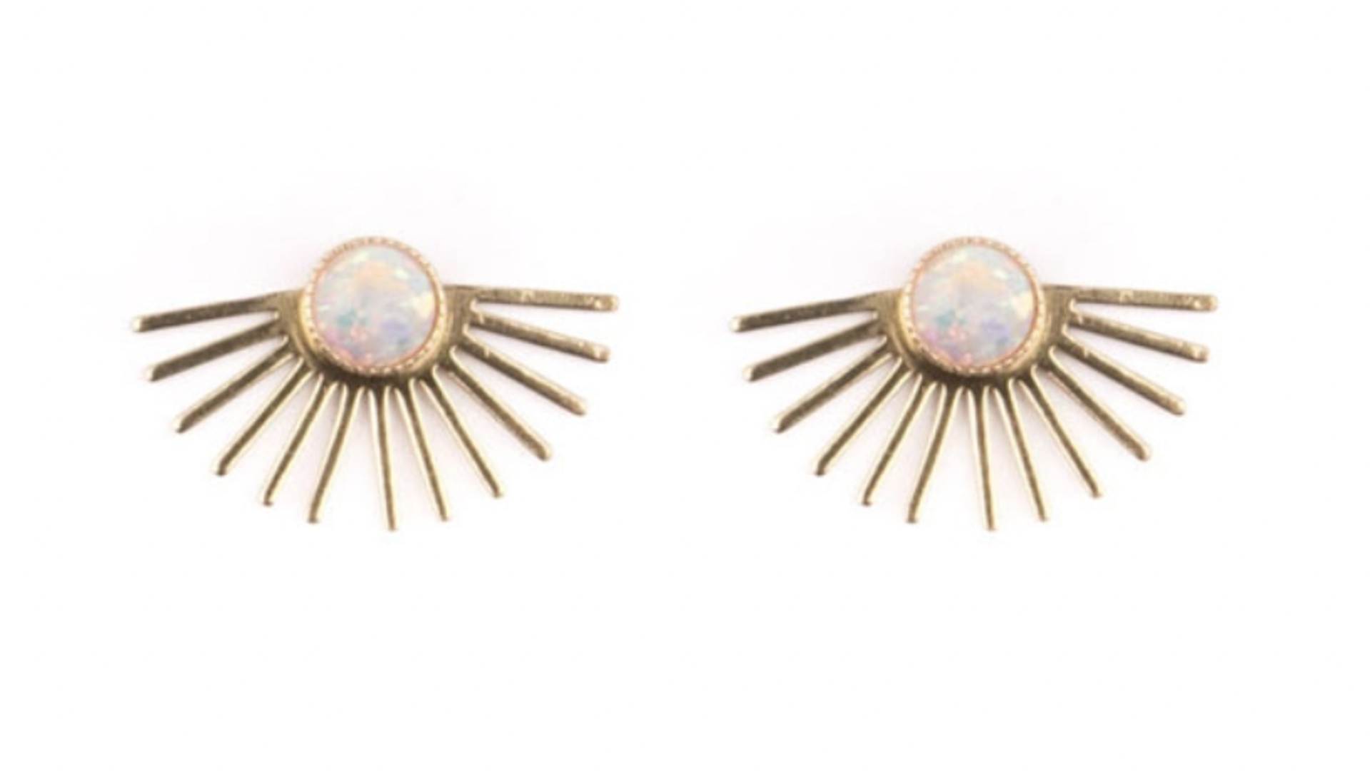 Opal Beam Studs by Michelle Starbuck