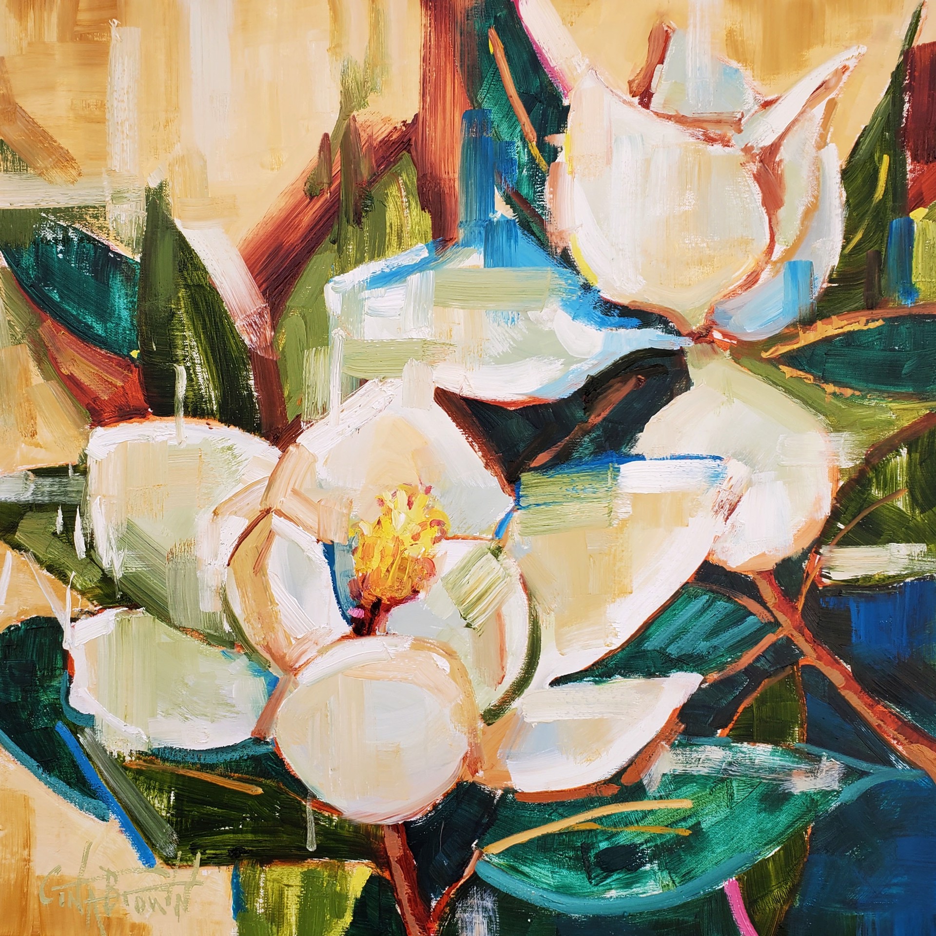 Sweet Magnolias II by Gina Brown