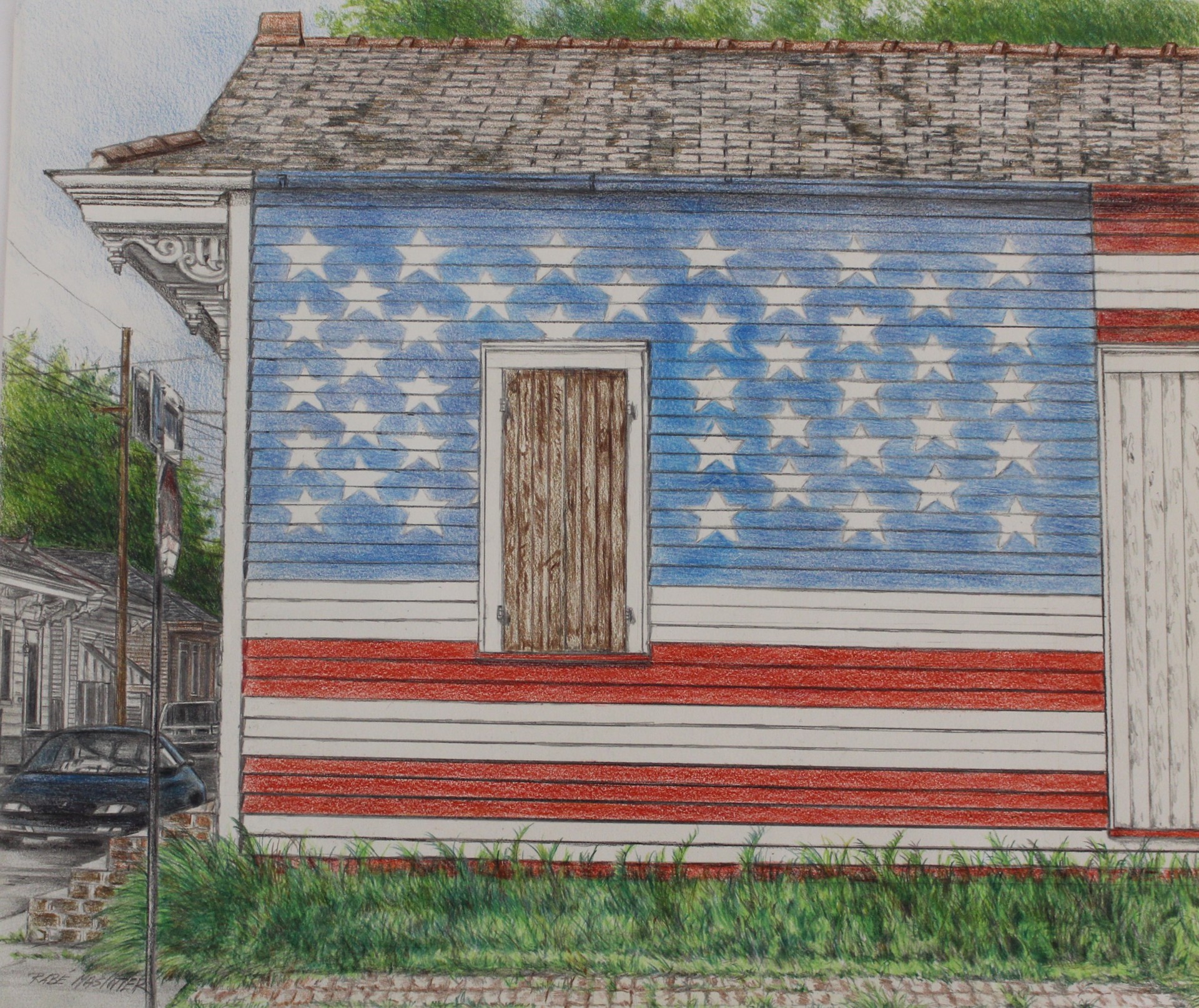 Flag House by Shirley Rabe' Masinter