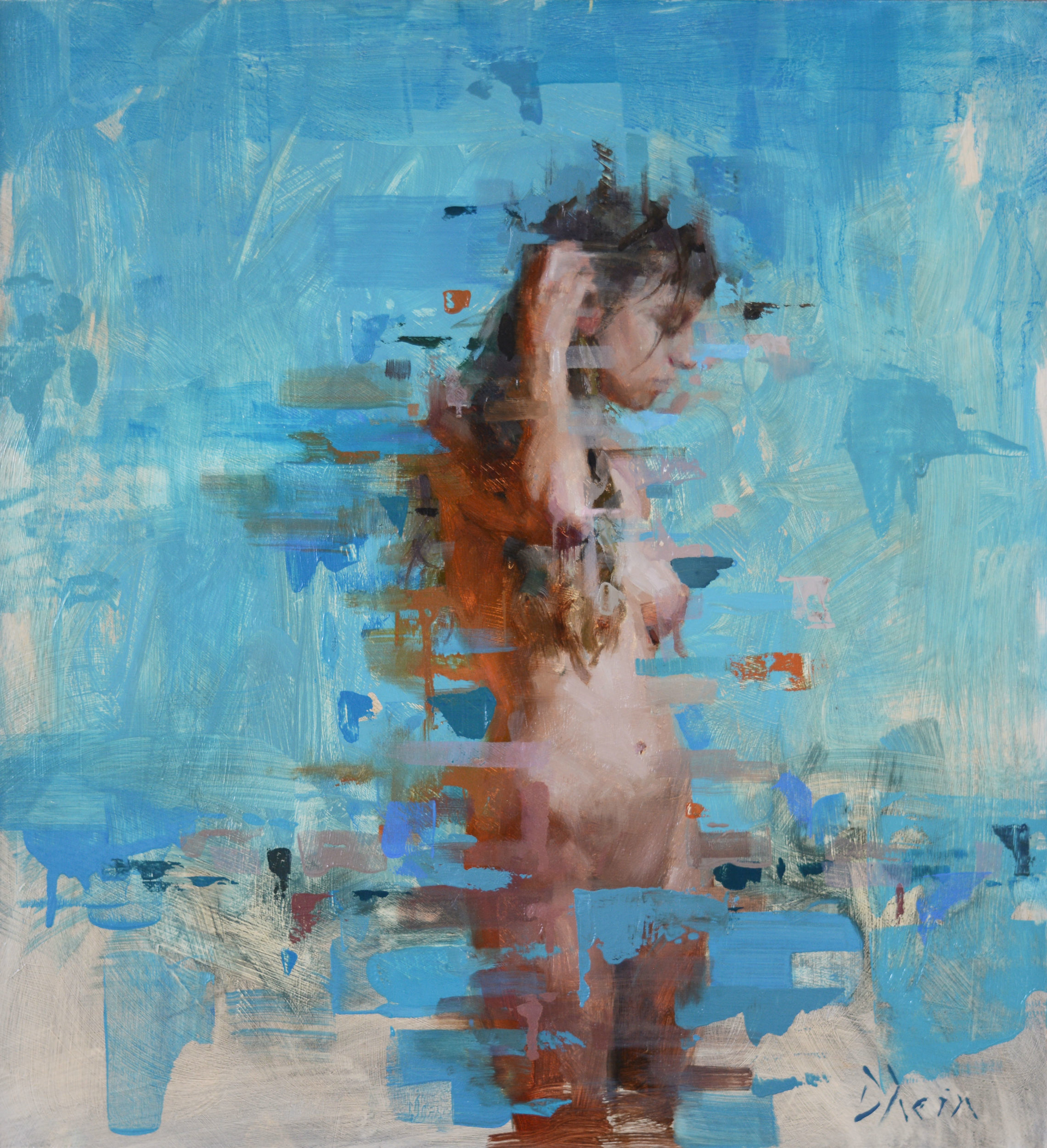 Nude in Blue V by Jacob Dhein