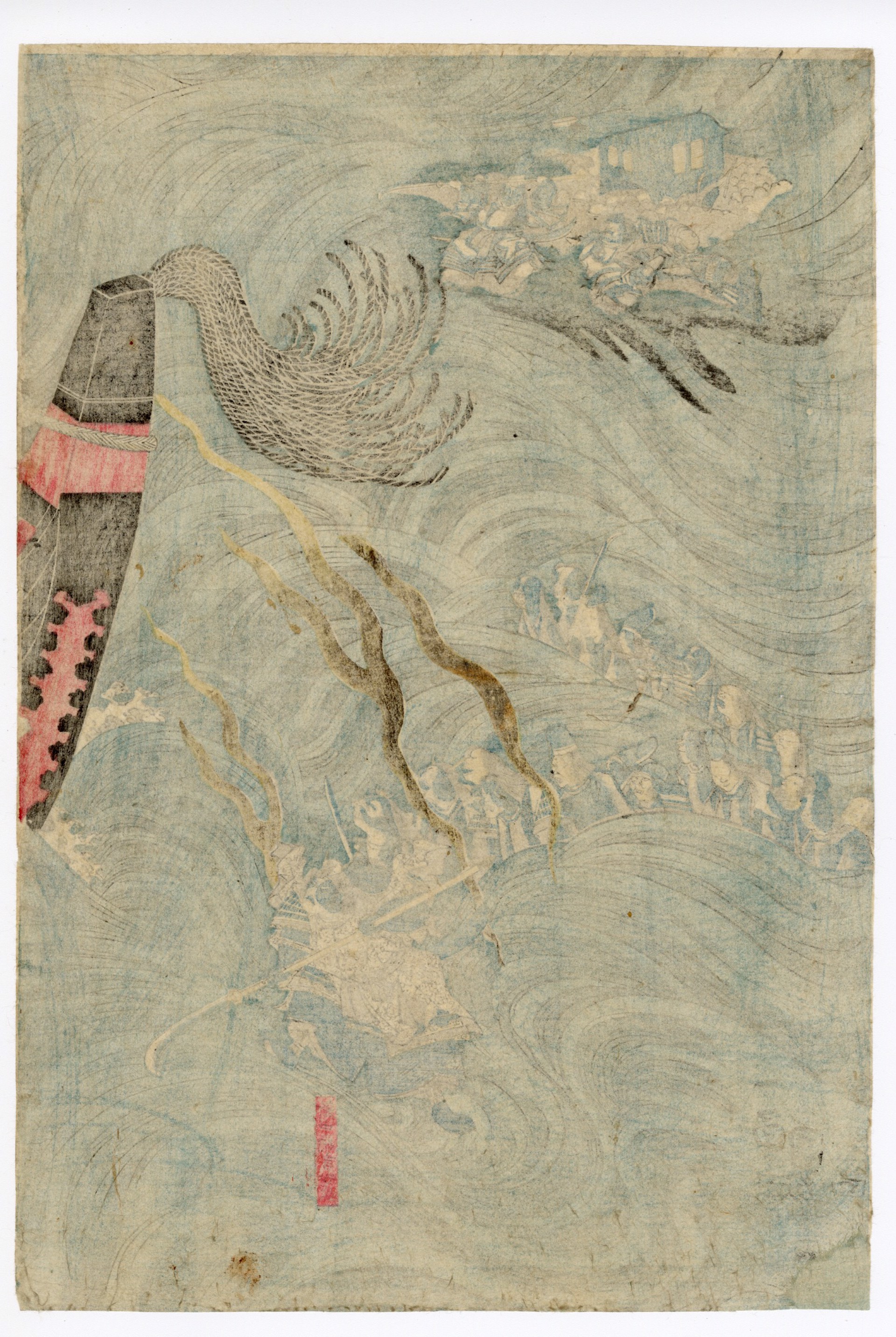 The Ghosts of the Heike Appear at Daimotsu Bay in Settsu by Kuniyoshi