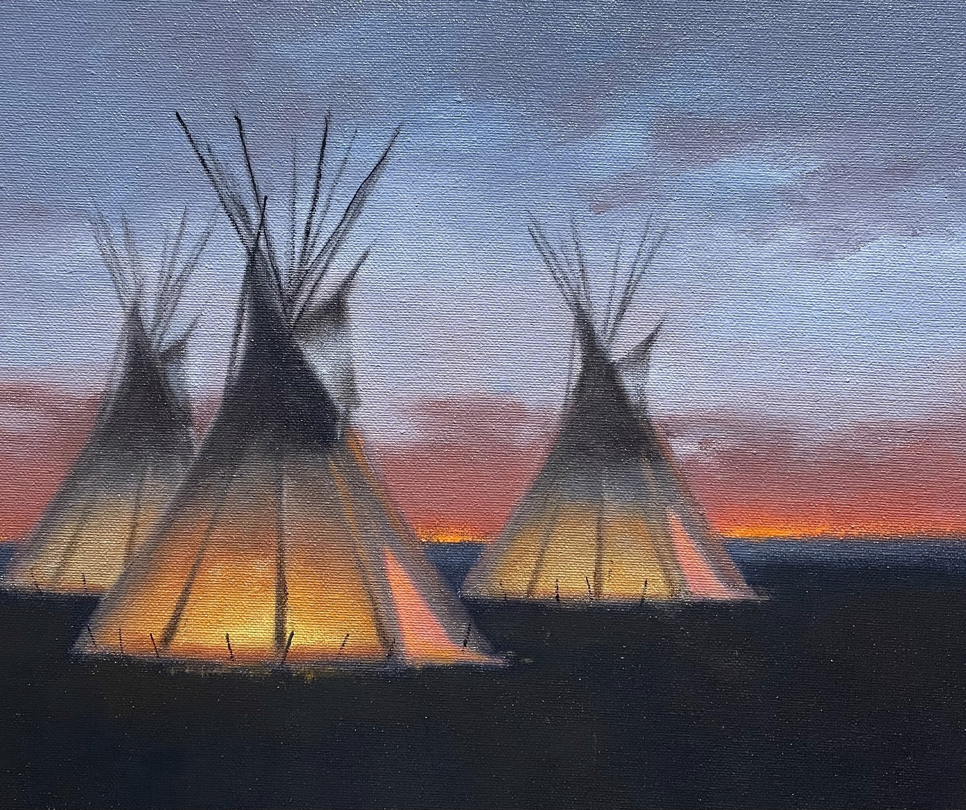 FIRE AND SKY STUDY by Mark Gibson