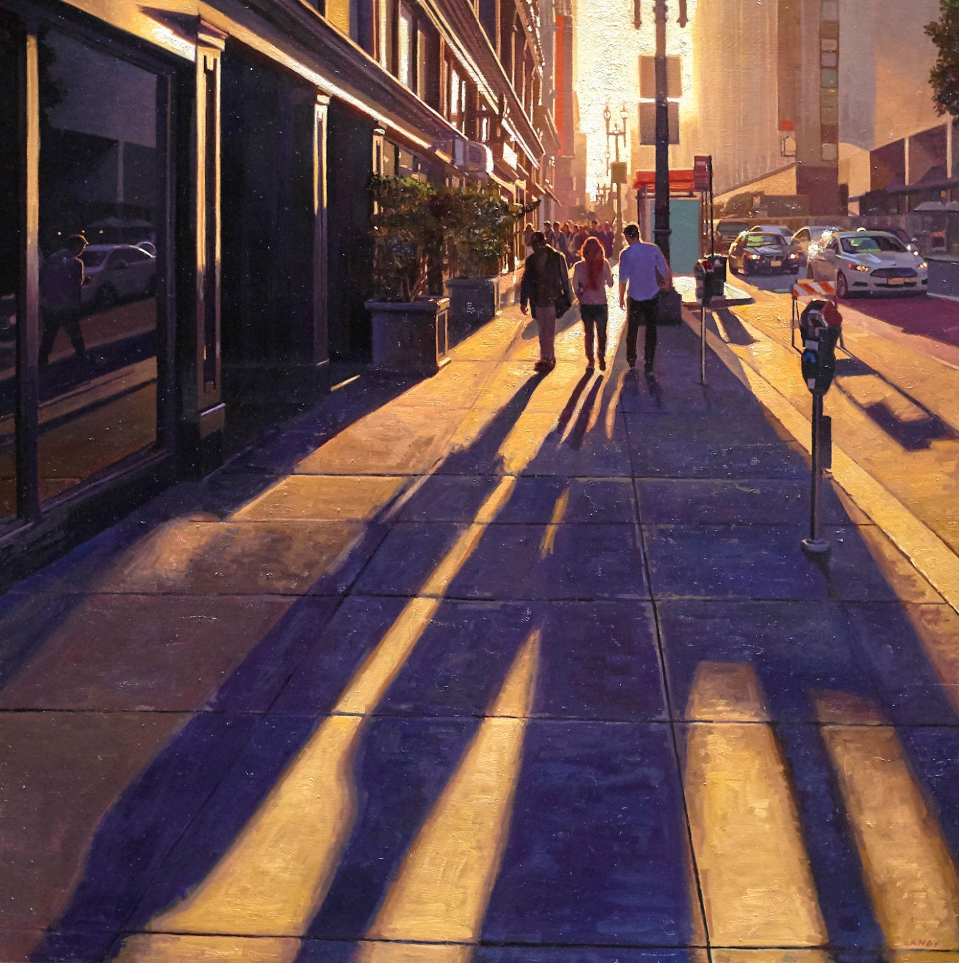 Long Shadows on Geary #2 by Greg Gandy