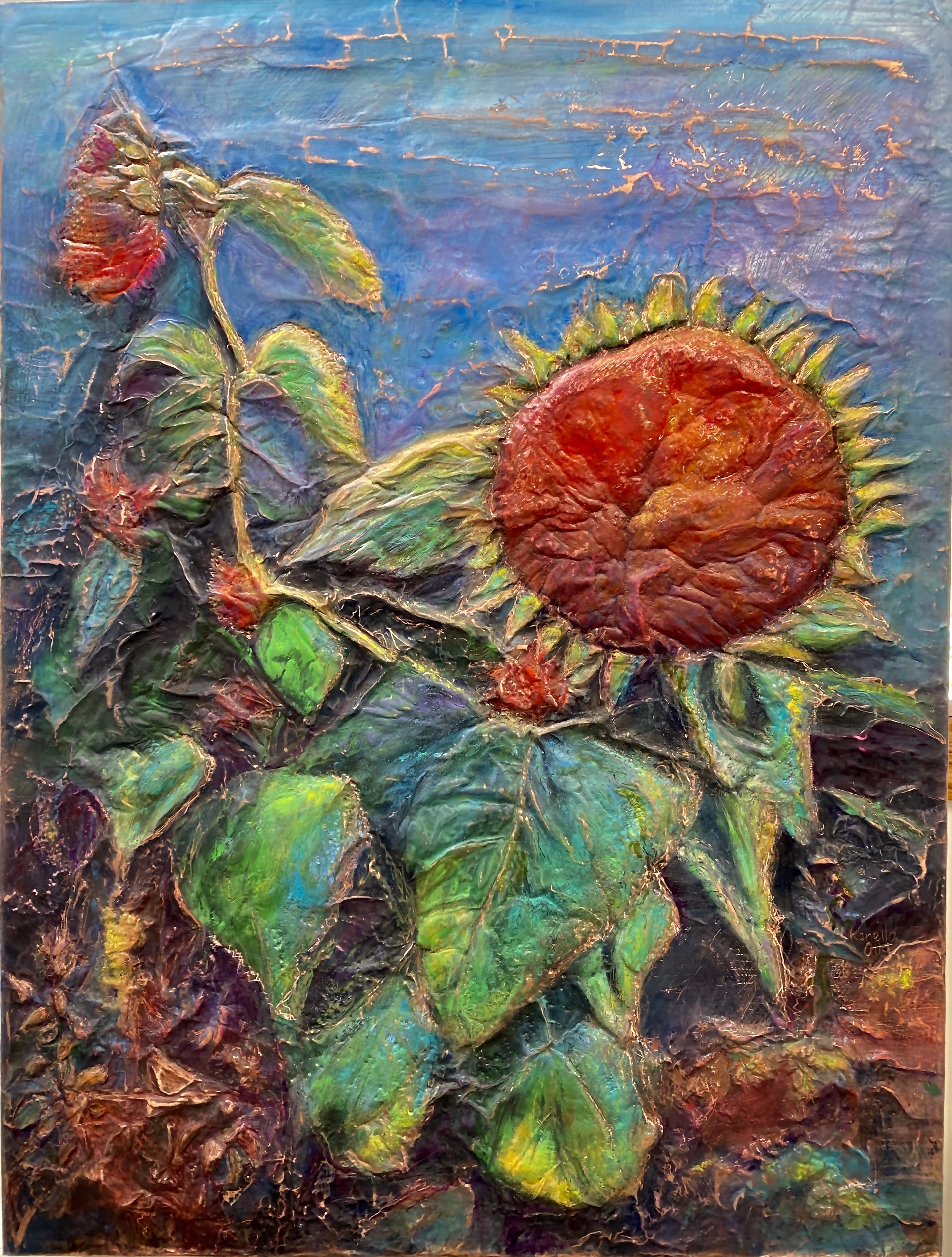 Fall Sunflowers by Kanella Otto