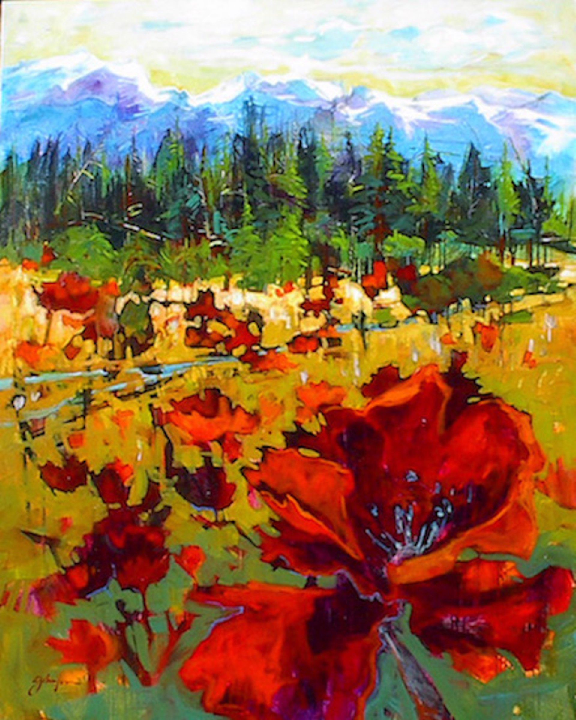 Rocky Mountain Meadow by Gail Johnson
