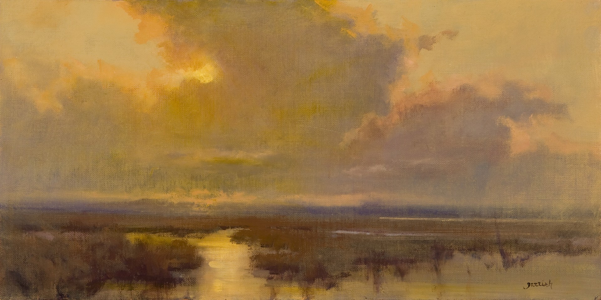 "Twilight Reflection" original oil painting by Mary Garrish