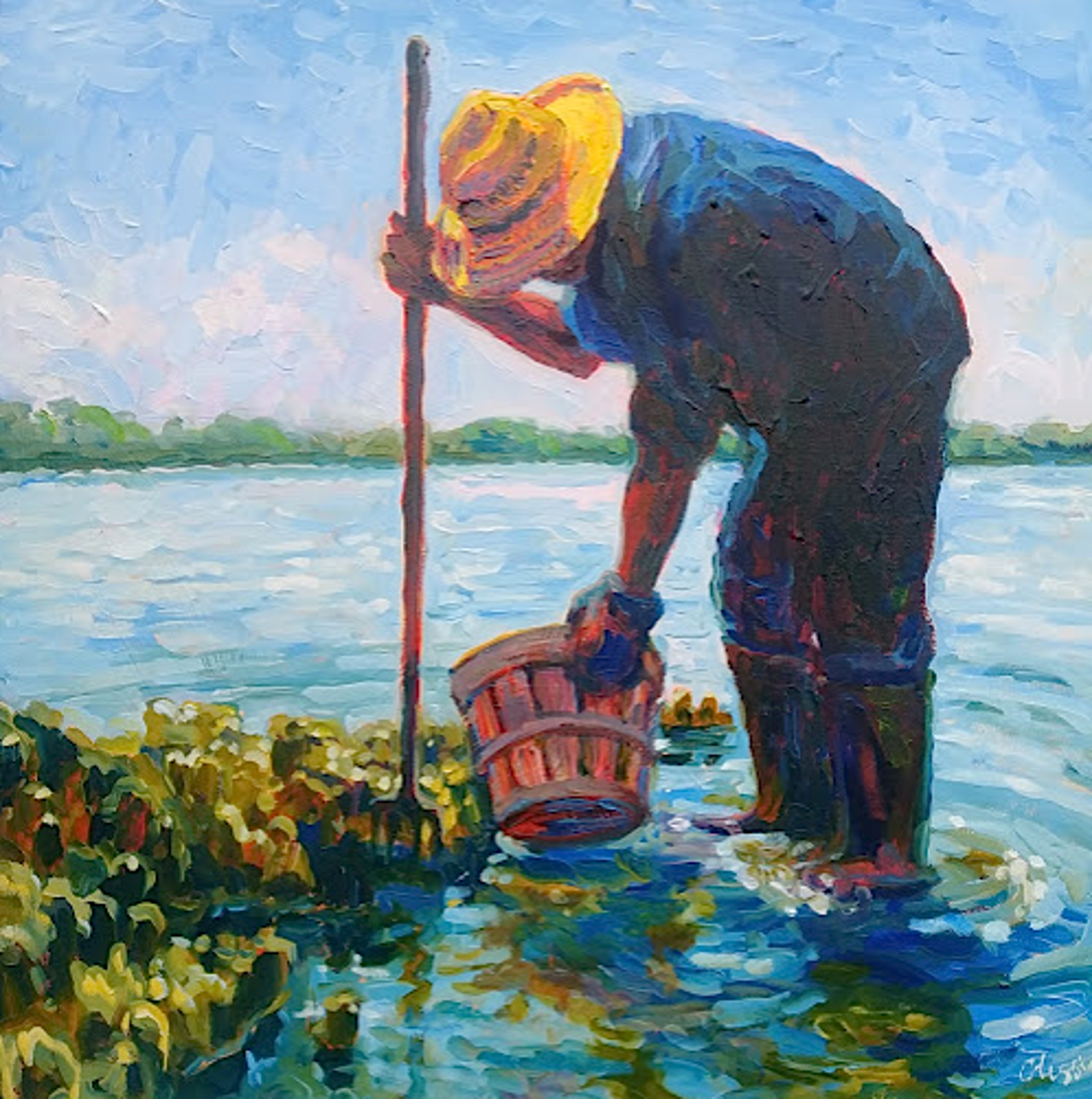 Sunny Day Oystering by Olessia Maximenko