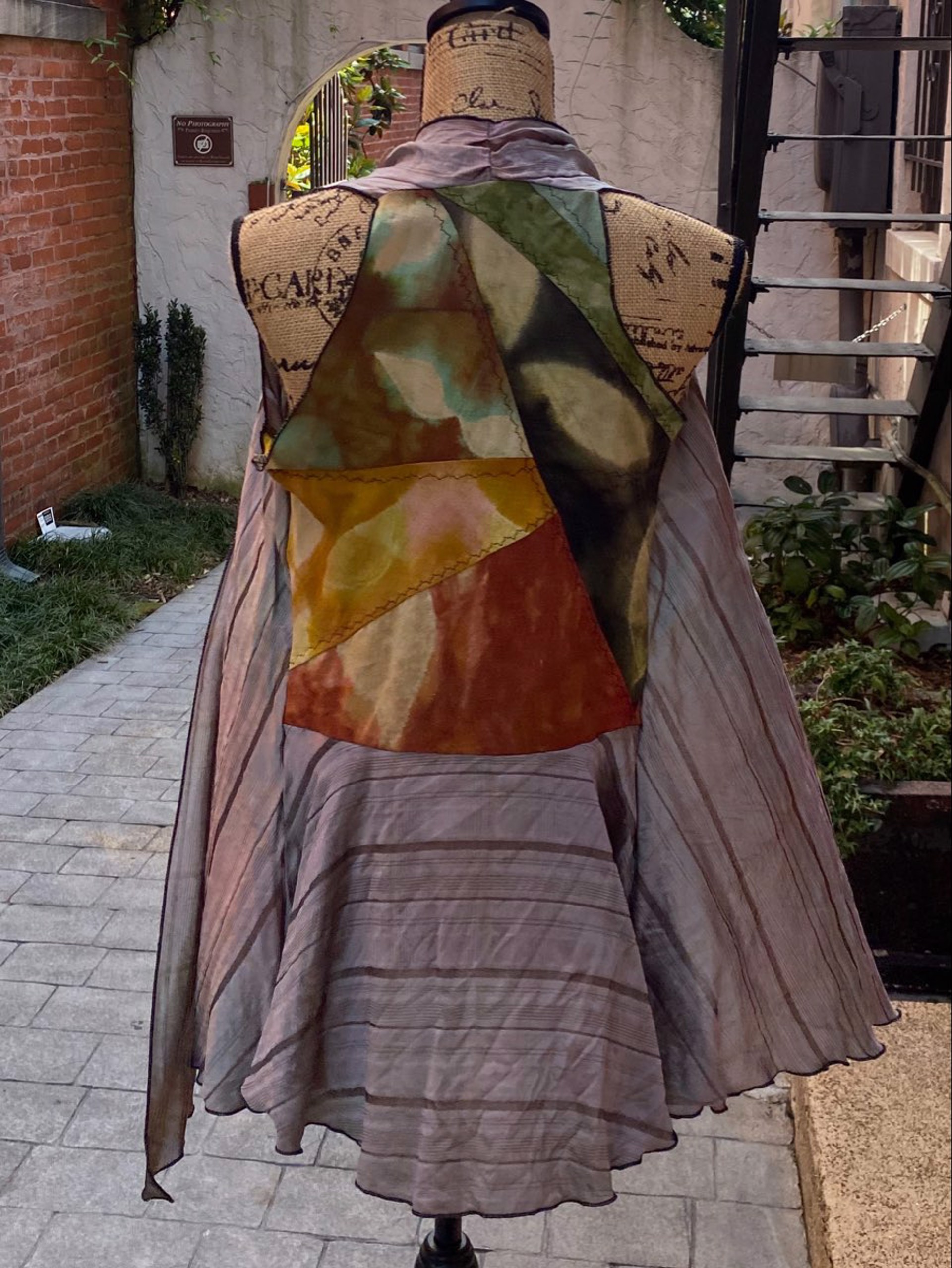 Silk Iris Vest (Small) by Jen Swearington