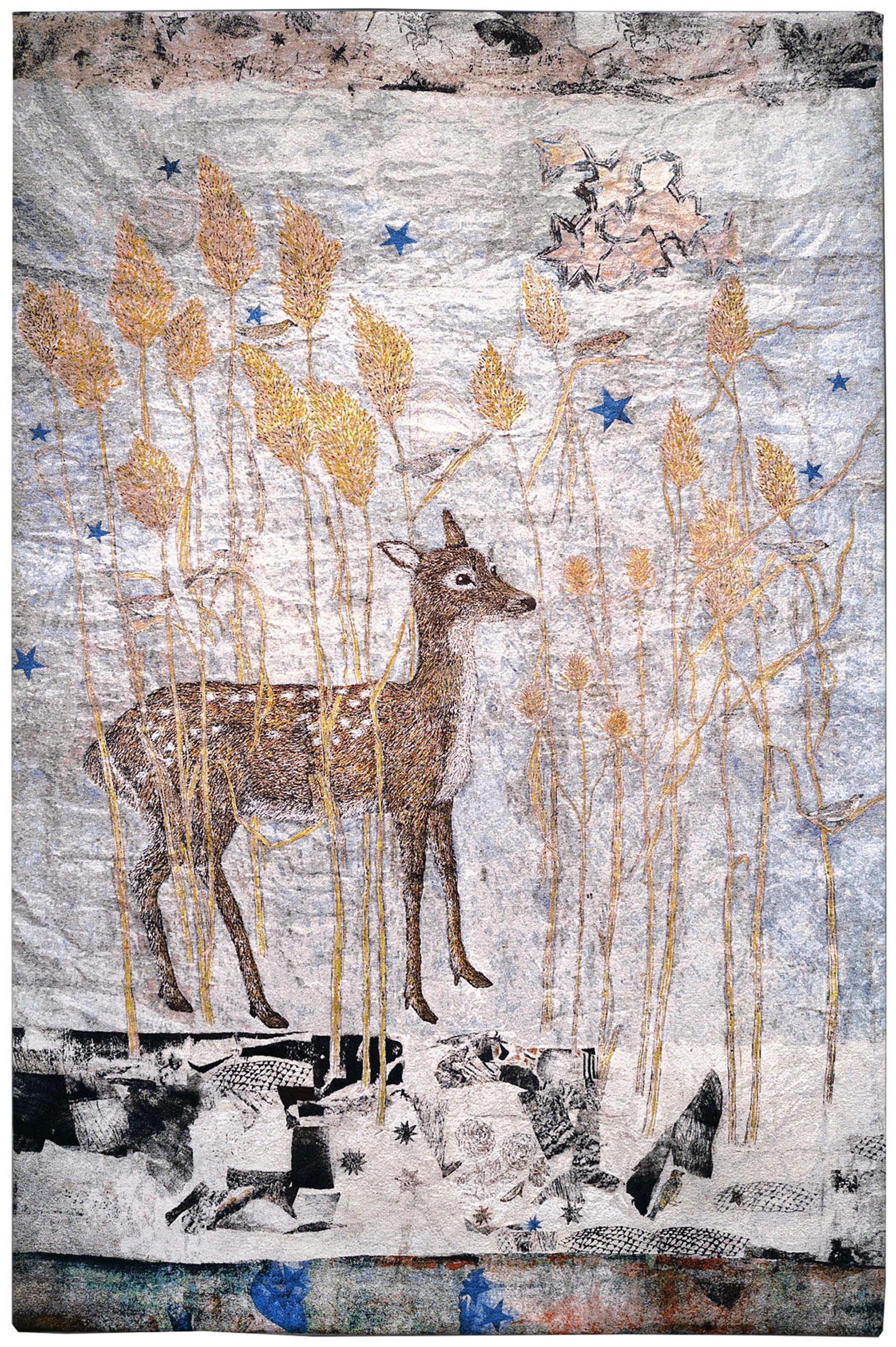 Fortune, (Deer in Reeds) 8/10 by Kiki Smith