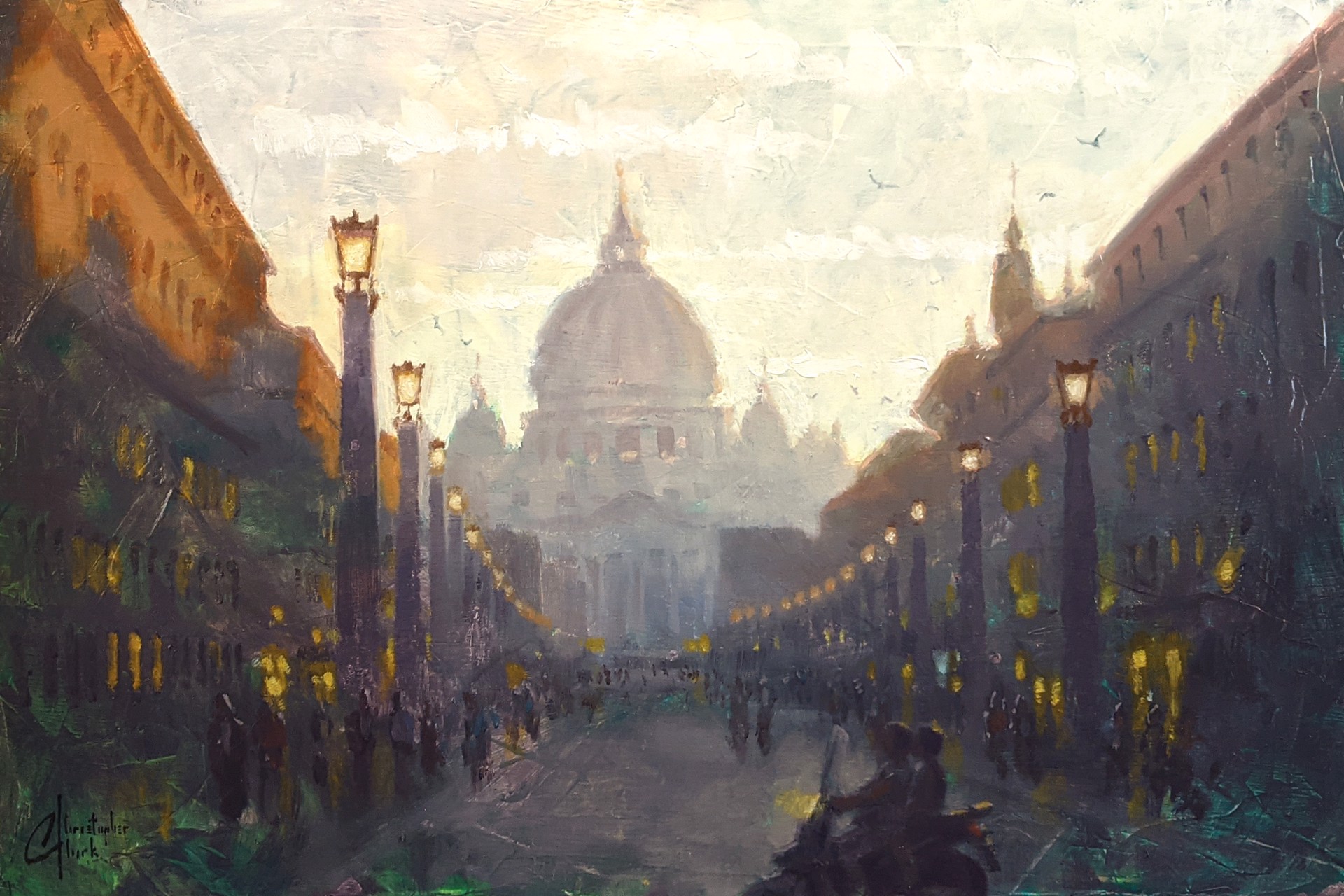 Rome Vatican Sunset by Christopher Clark