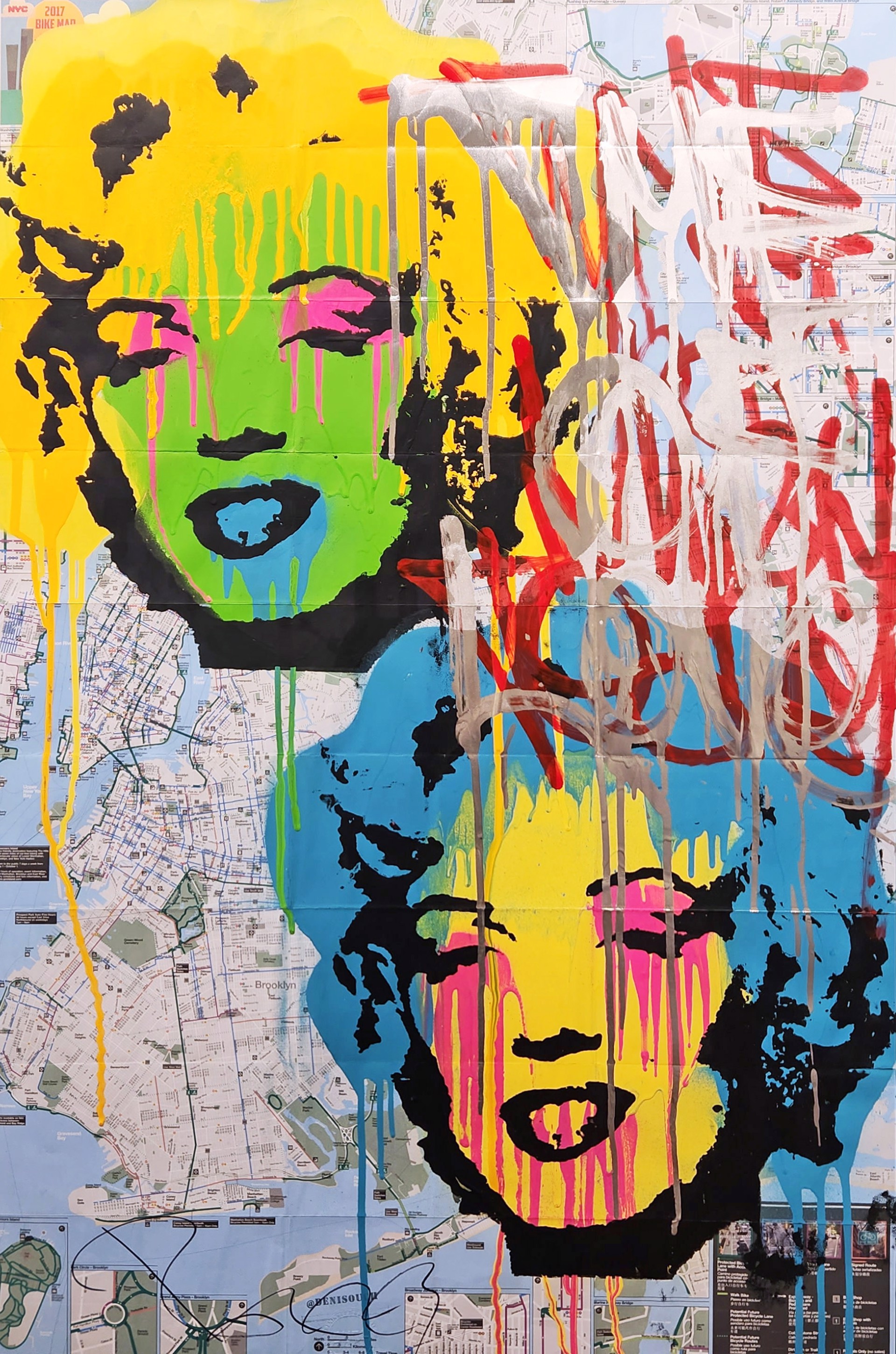 Two Marilyns - Framed by Denis Ouch
