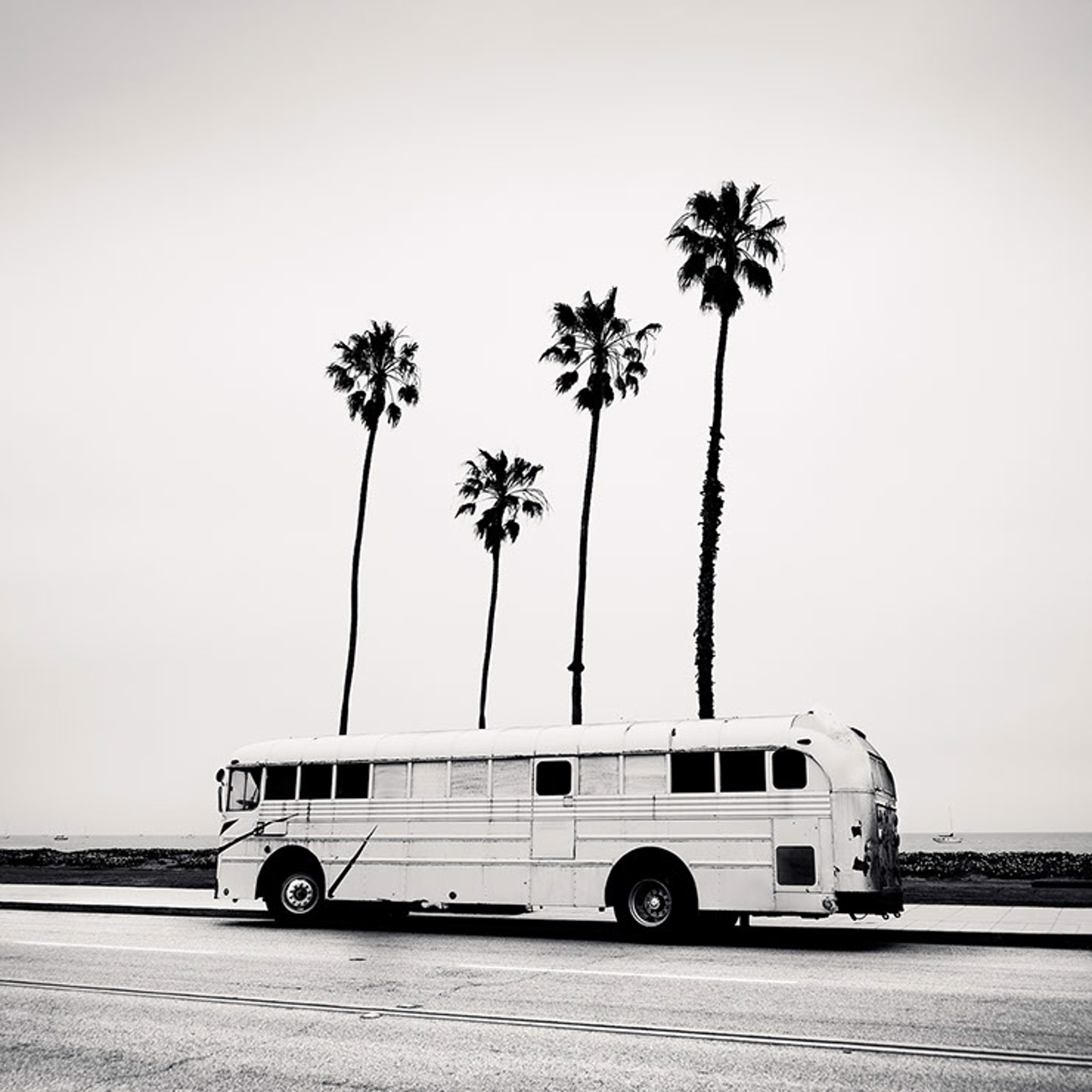 Bus Stop, Santa Barbara, California by Josef Hoflehner