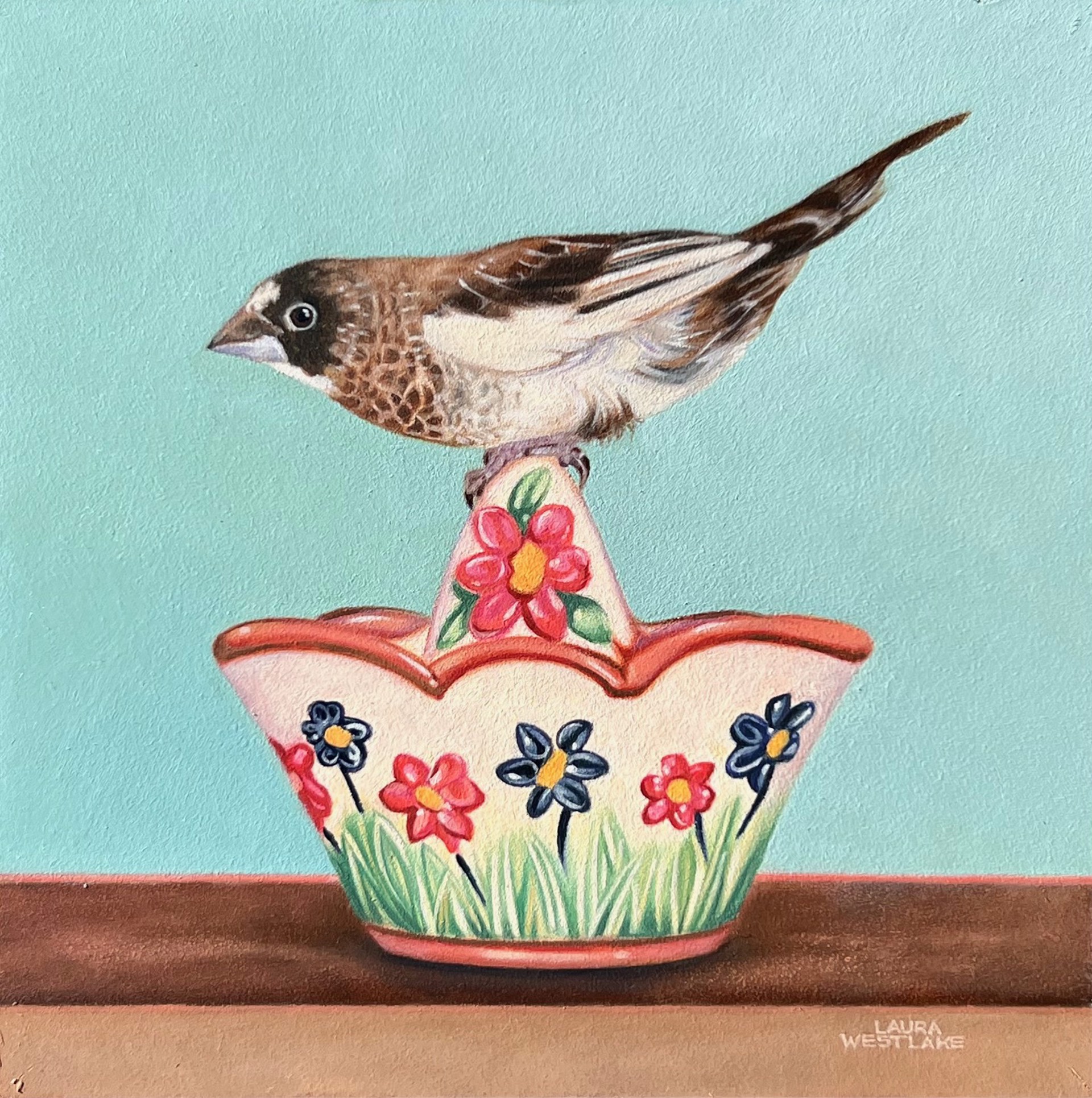 Bird on a Basket by Laura Westlake