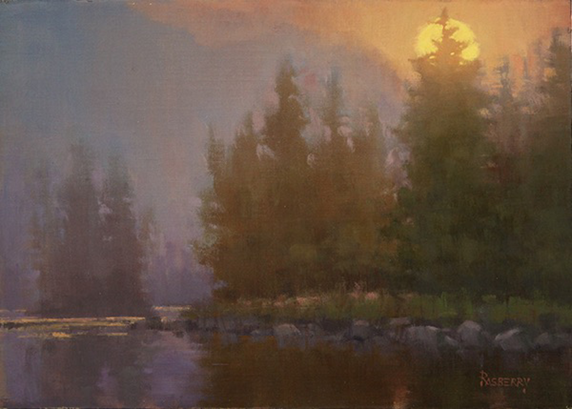 Sunrise through the Fog by John Rasberry
