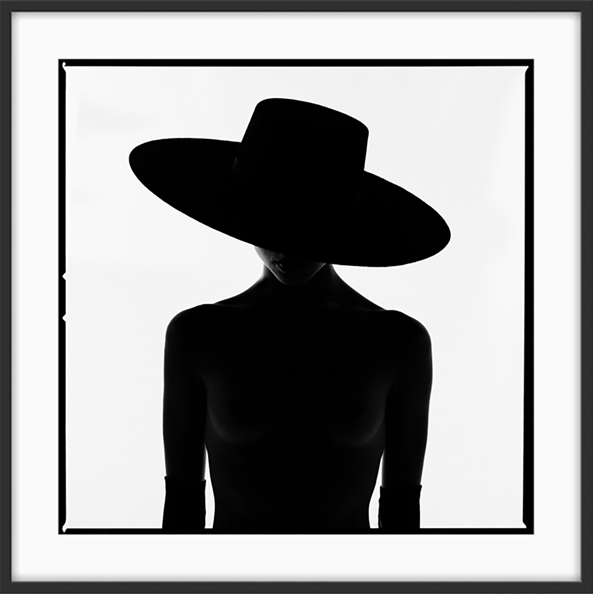 Hat and Gloves Silhouette by Tyler Shields
